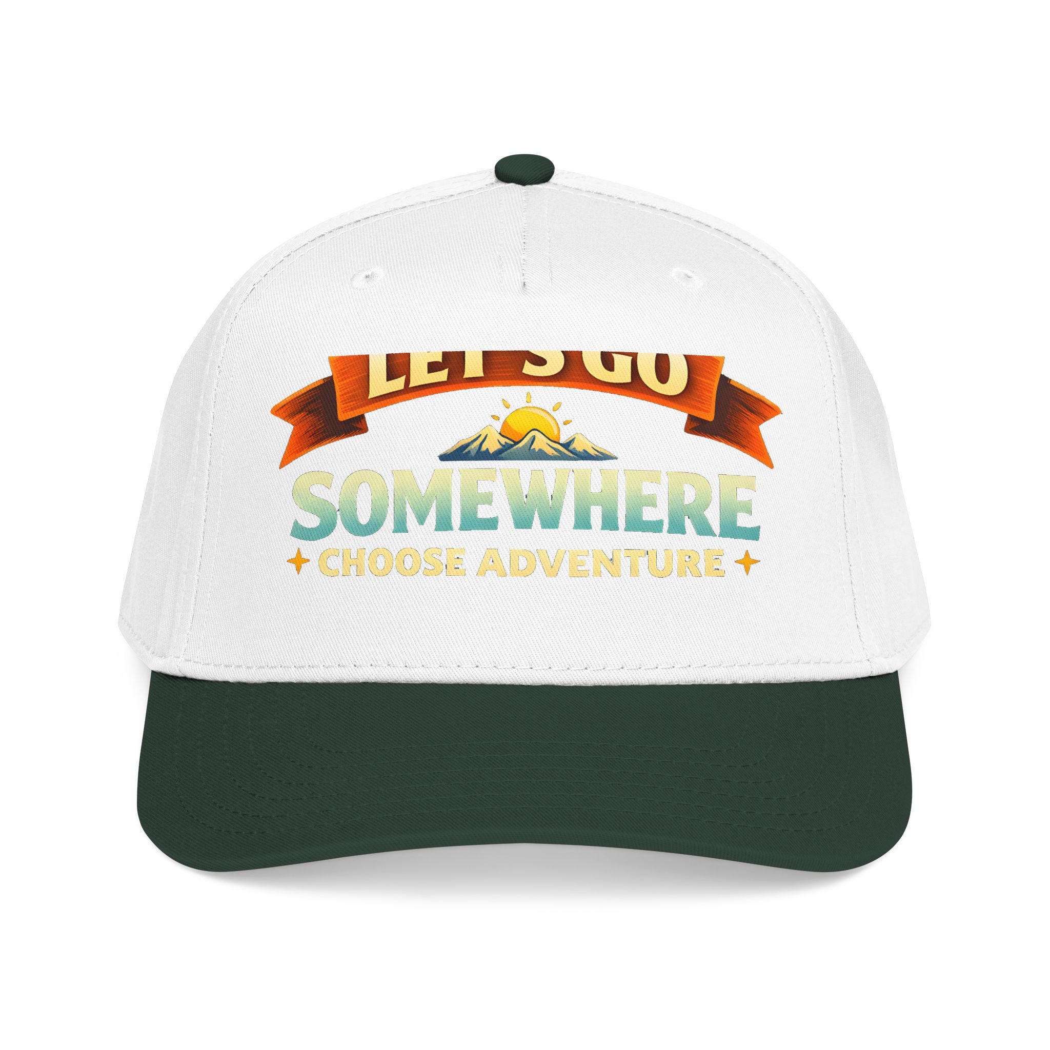 Baseball Cap - "Lets Go Somewhere" Design Scenic-Line