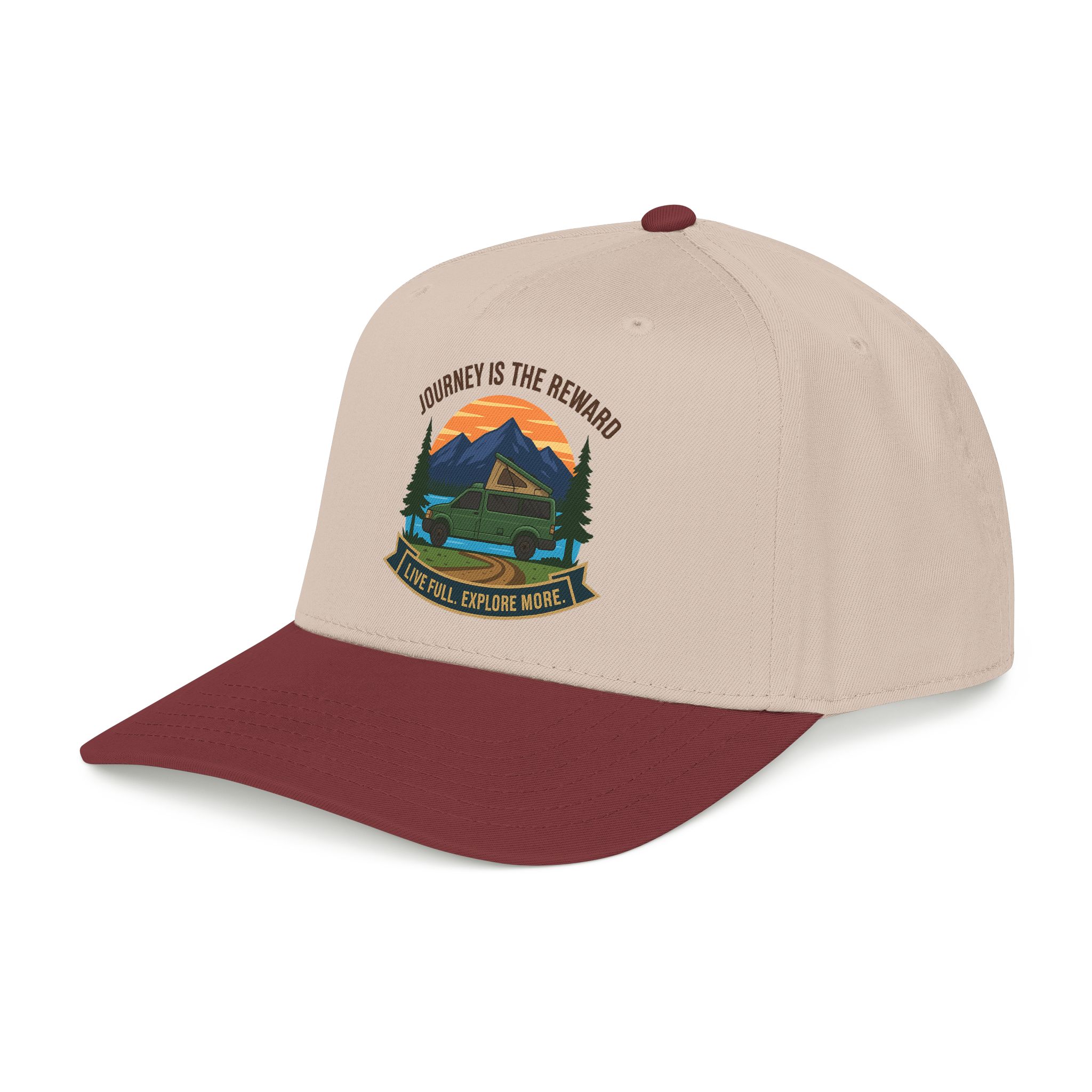 10176558530529860525_2048.jpeg Baseball Cap - "Journey Is The Reward" Outdoor Baseball Hat