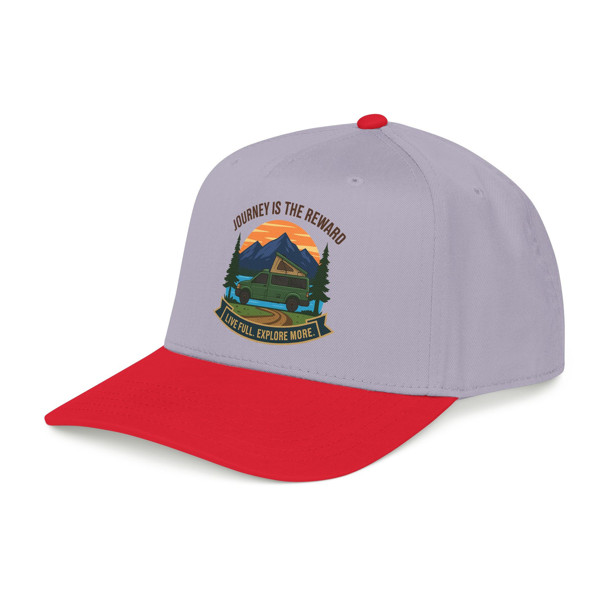 10440214994766922277_2048.jpeg Baseball Cap - "Journey Is The Reward" Outdoor Baseball Hat