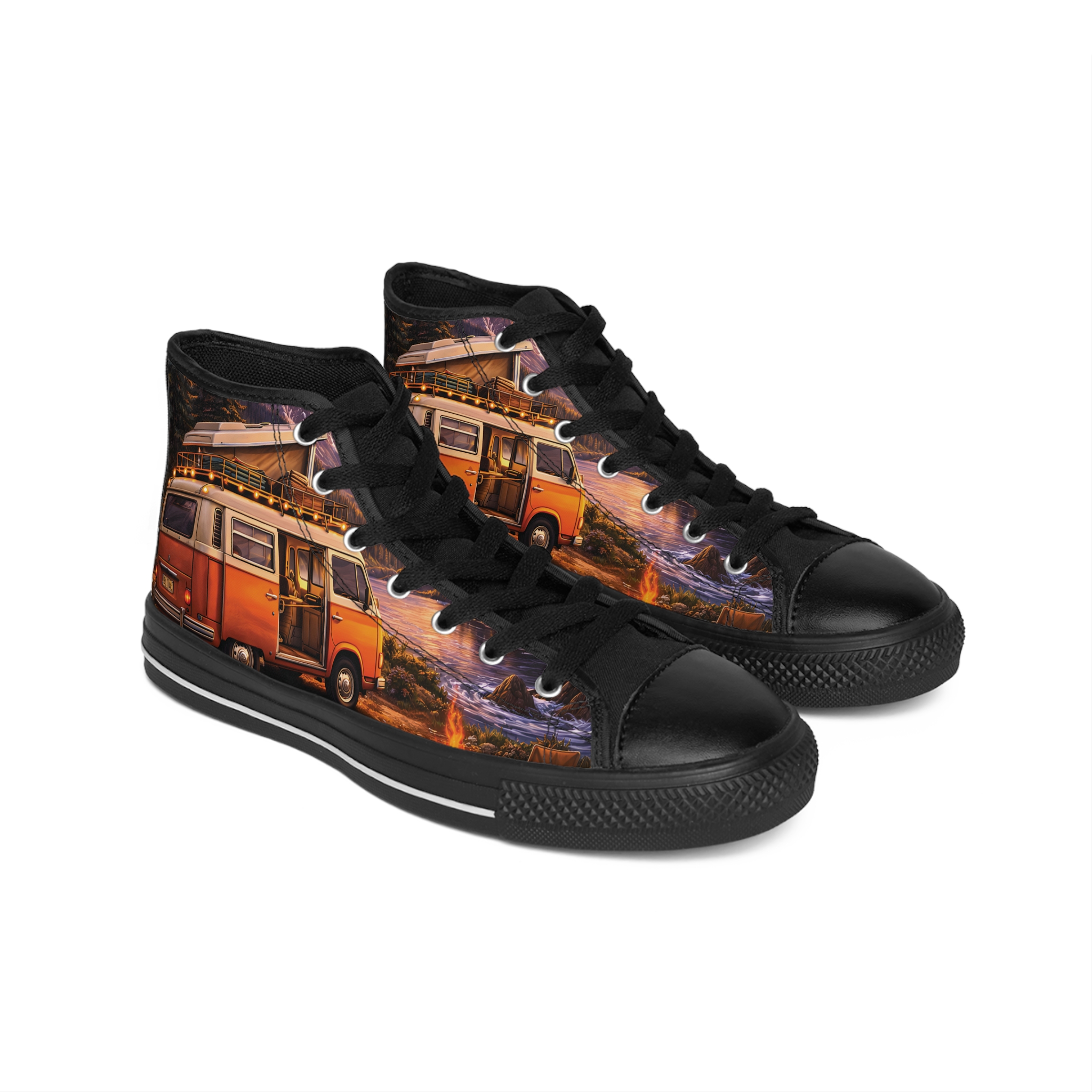 10475180938474360072_2048.jpeg Men's High Top Sneakers — VW Camper Sneakers (Design "Scenic-Line")