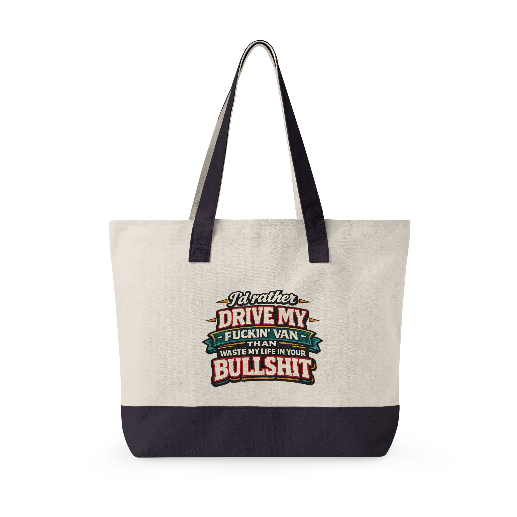 1055995199959608359_2048.jpeg Zippered Canvas Tote — "I d Rather Drive My Fuckin Van" (Design F**K-Line)