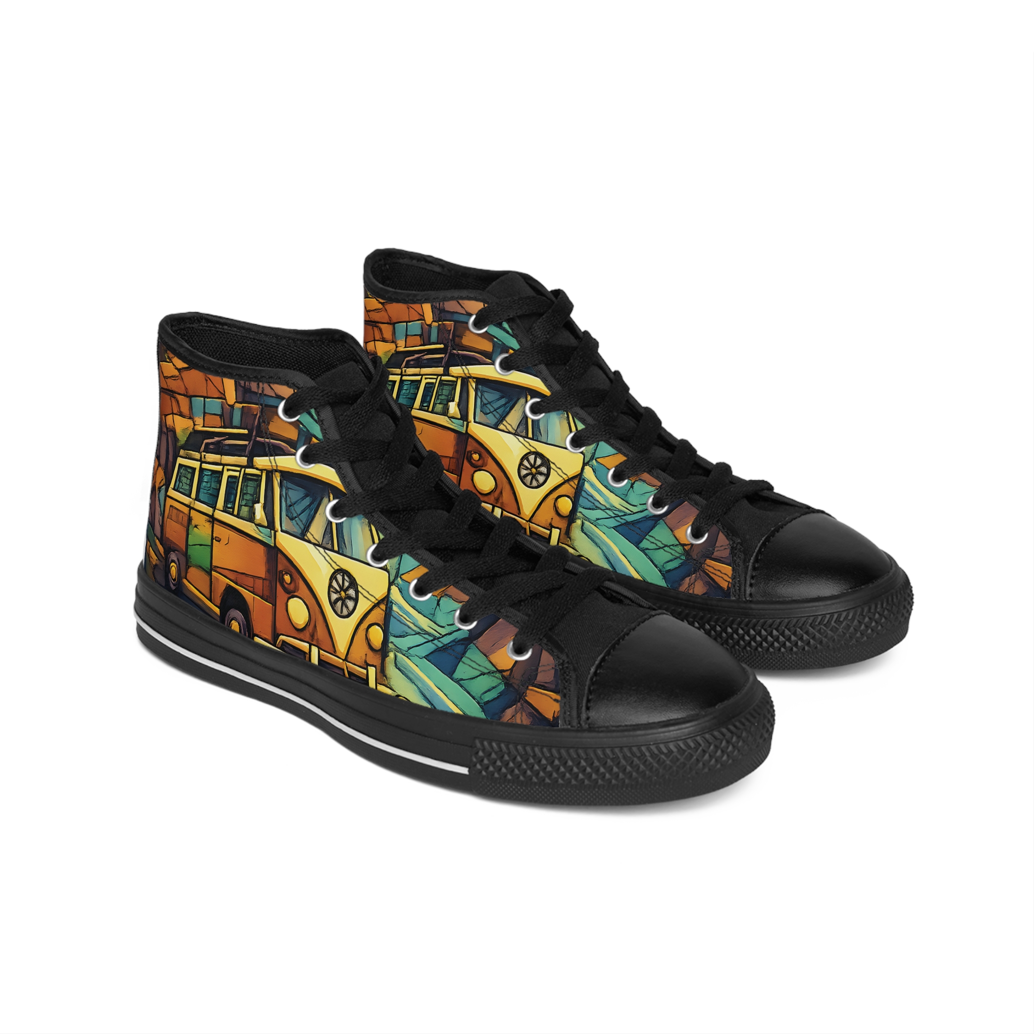 10600609555111954142_2048.jpeg Women's Classic Sneakers – Vintage Camper Print (Cubic-Line)