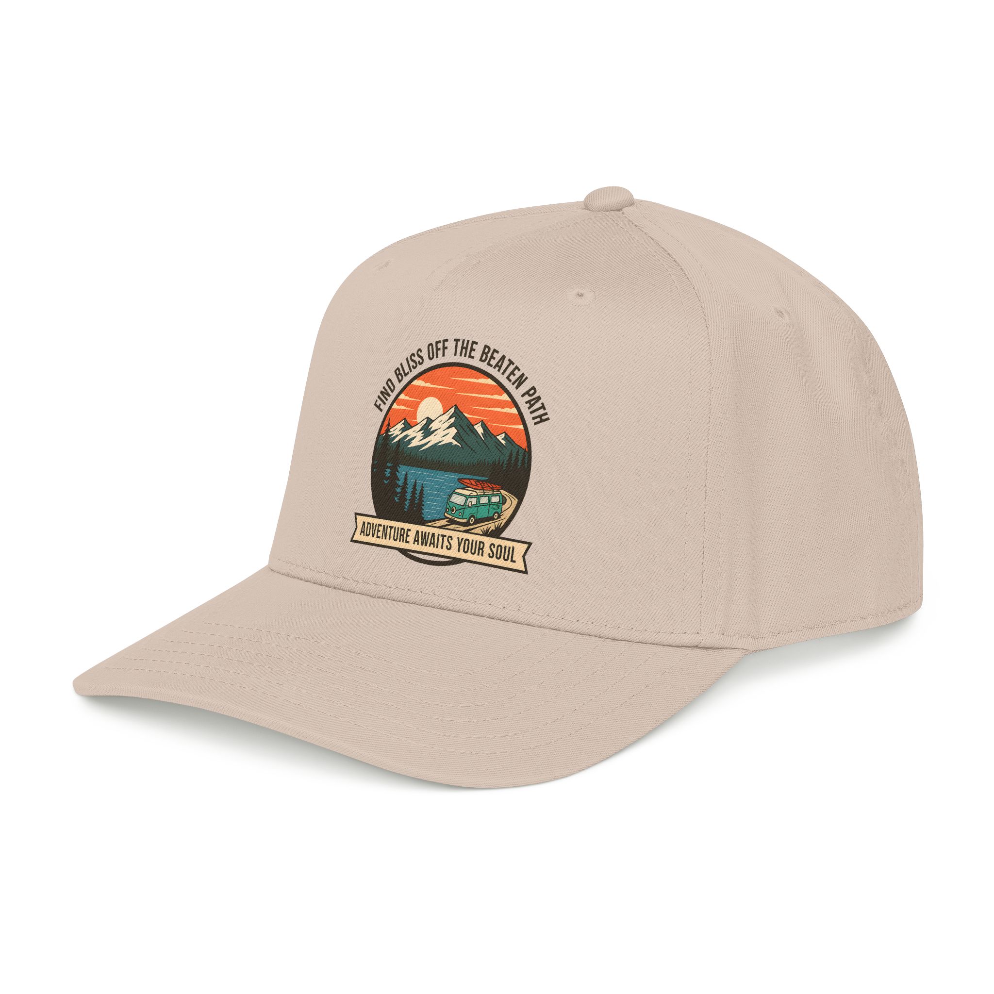 10870769483527034510_2048.jpeg Baseball Cap — "Find Bliss of the beaten patch-Adventure Awaits Your Soul" Vintage Mountain Camp Camper Design
