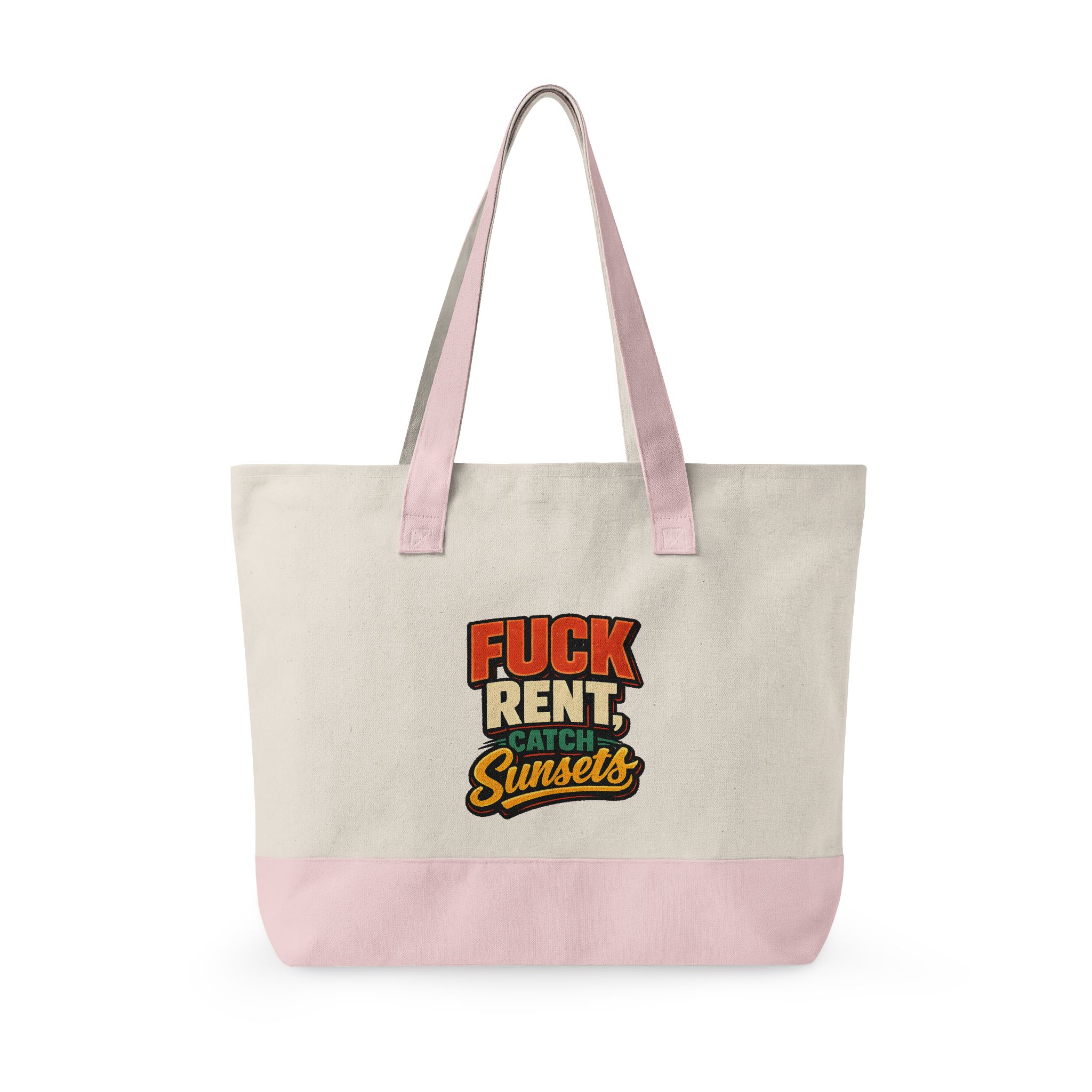 10924636693277101506_2048.jpeg Zippered Canvas Tote — "Fuck Rent" (Design F**K-Line)