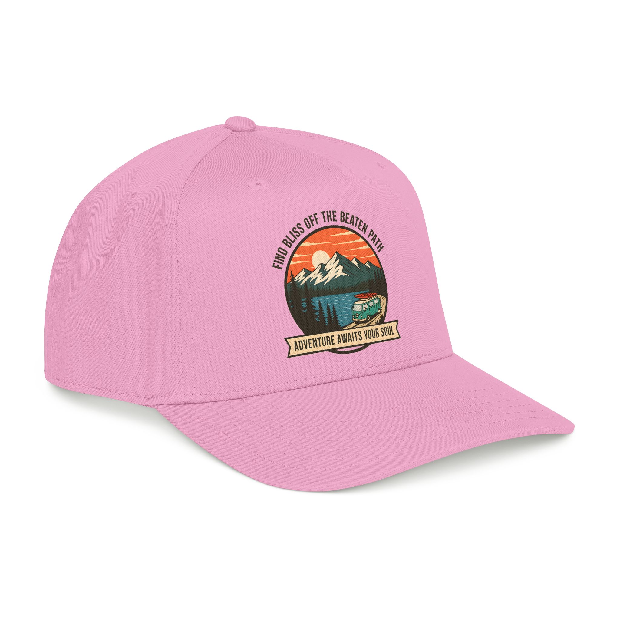 10998146841208036382_2048.jpeg Baseball Cap — "Find Bliss of the beaten patch-Adventure Awaits Your Soul" Vintage Mountain Camp Camper Design