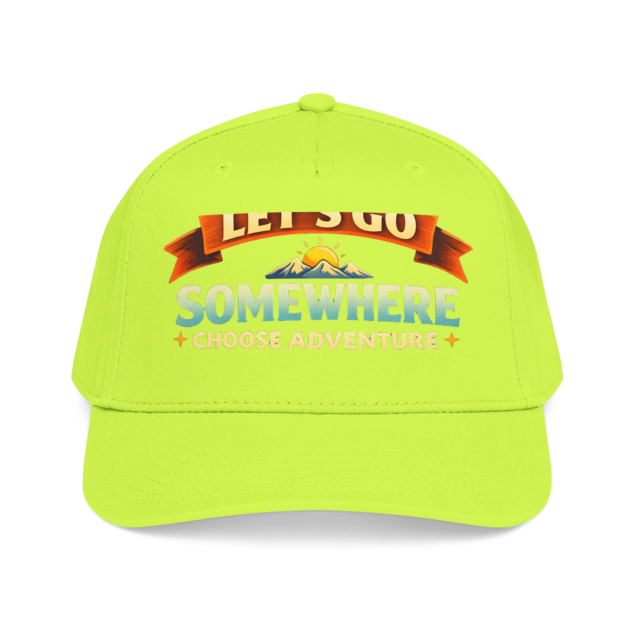 Baseball Cap - "Lets Go Somewhere" Design Scenic-Line