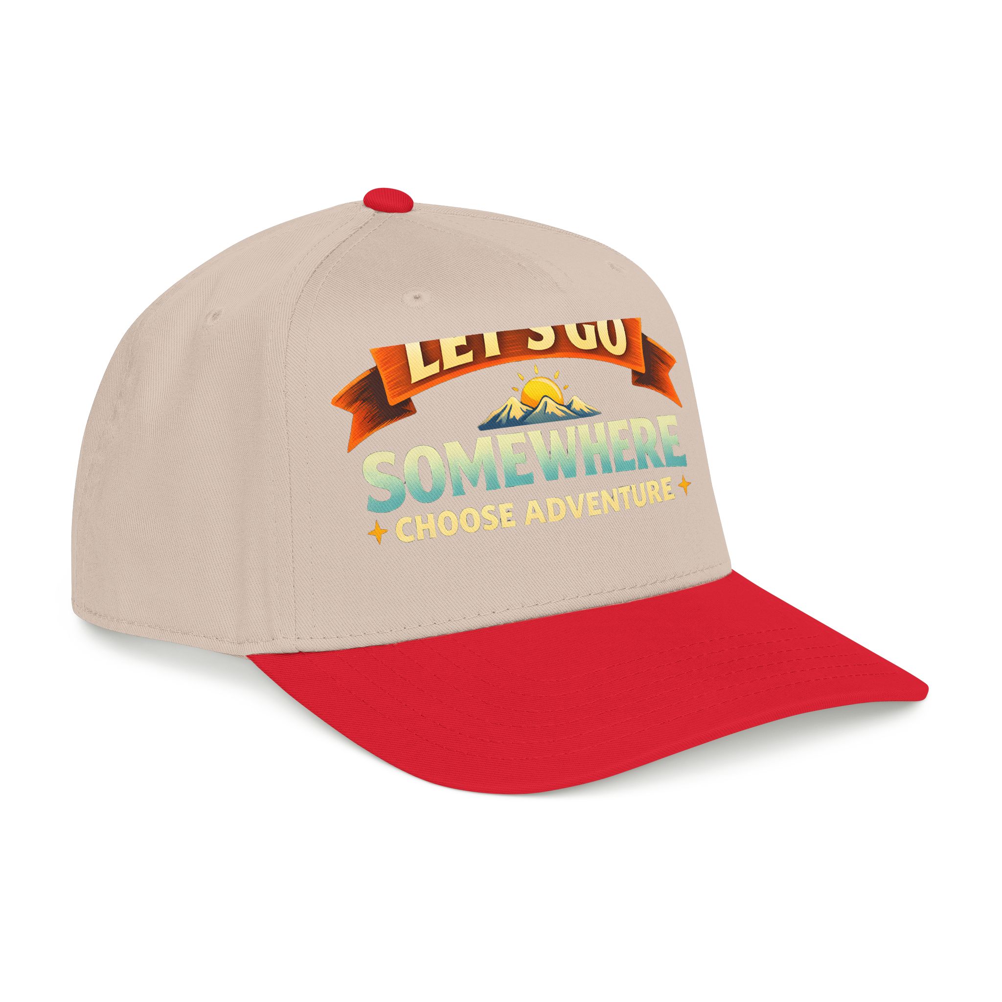 Baseball Cap - "Lets Go Somewhere" Design Scenic-Line