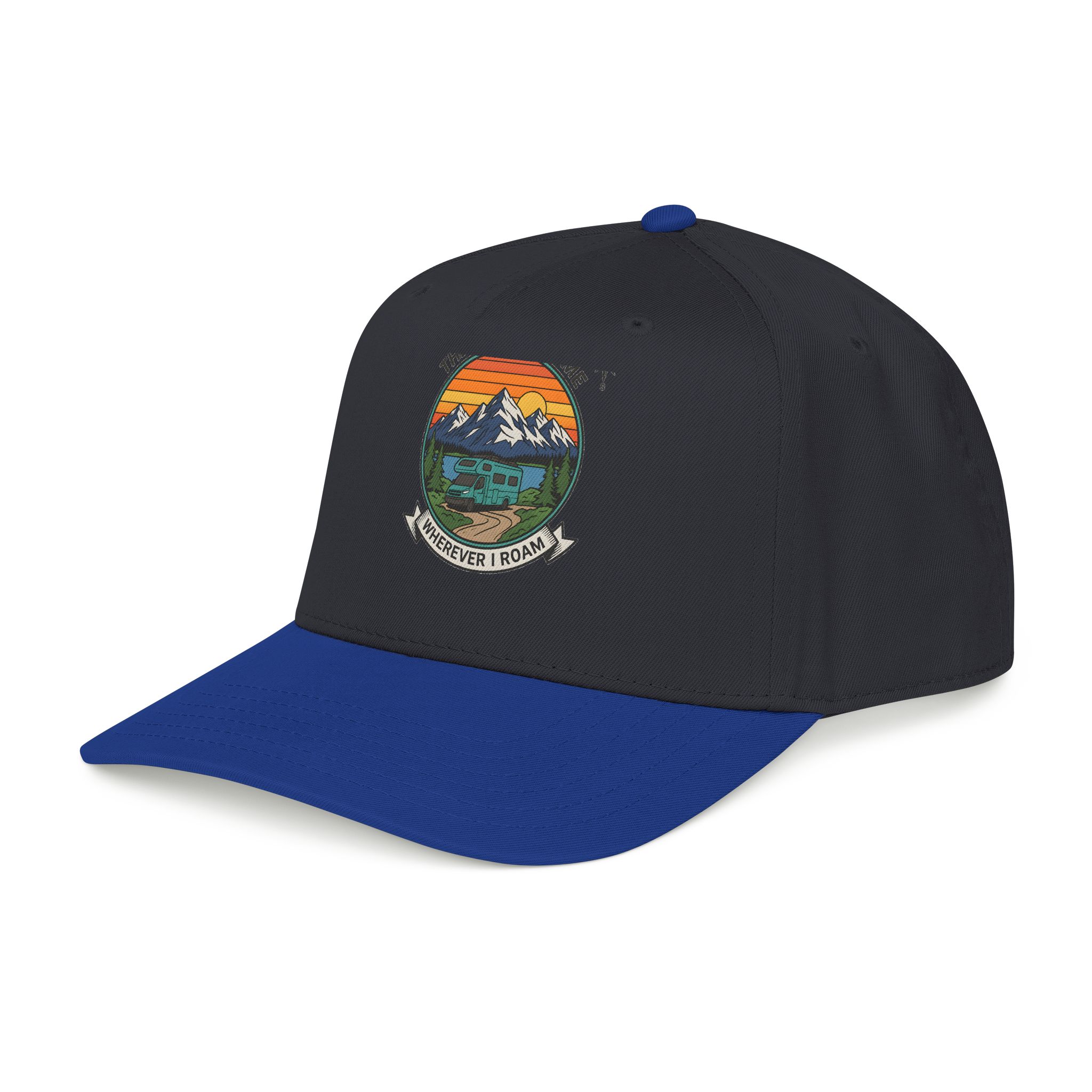 11200595714585052836_2048.jpeg Baseball Cap — "The Road Is Home, Wherever I Roam"