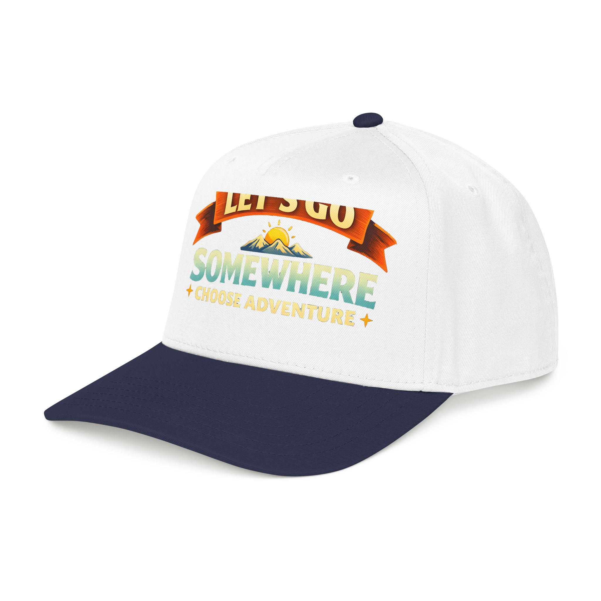 Baseball Cap - "Lets Go Somewhere" Design Scenic-Line