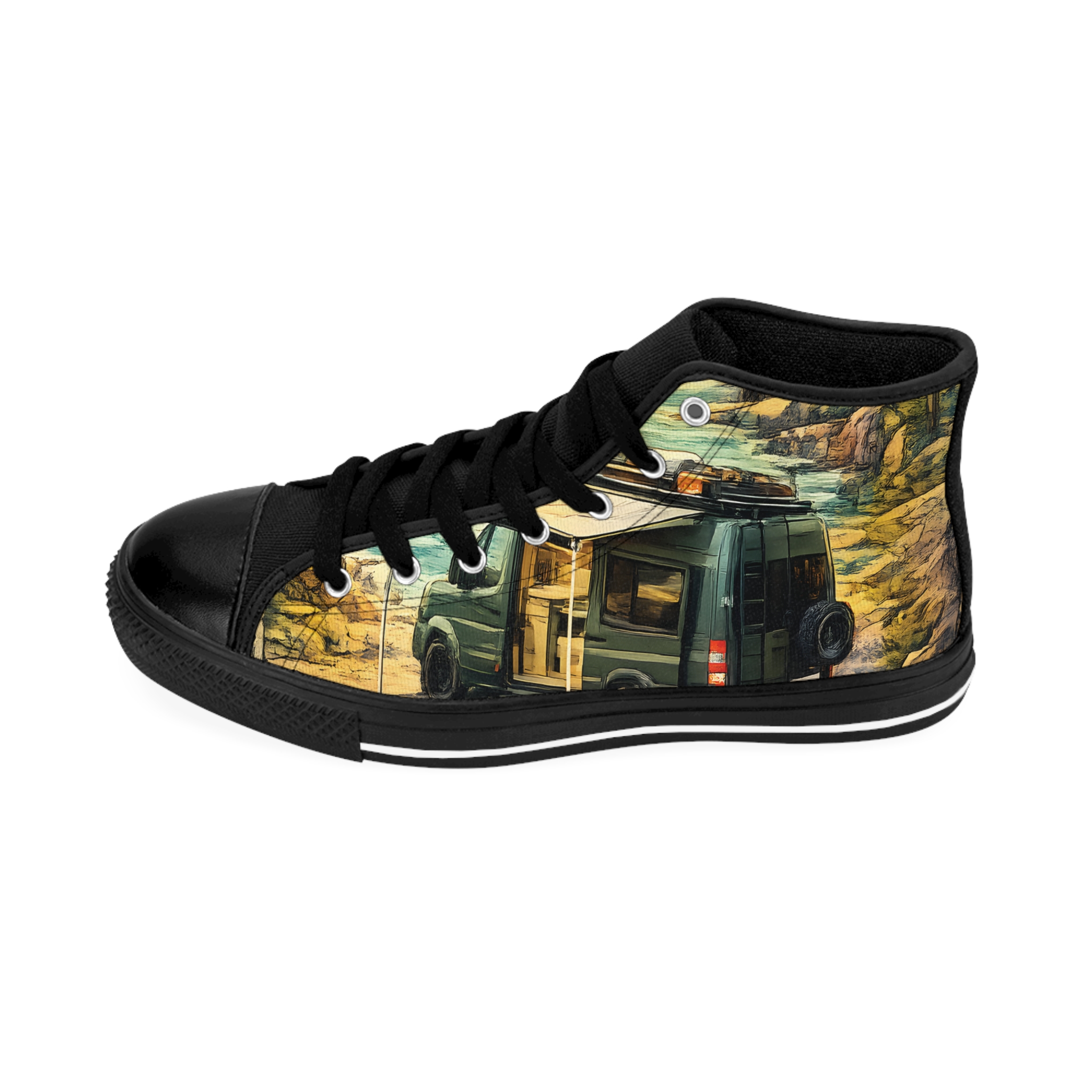 11508589547294369991_2048.jpeg Men's High Top Sneakers — Mercedes Roadtrip Shoes (Design Cubic-Line)