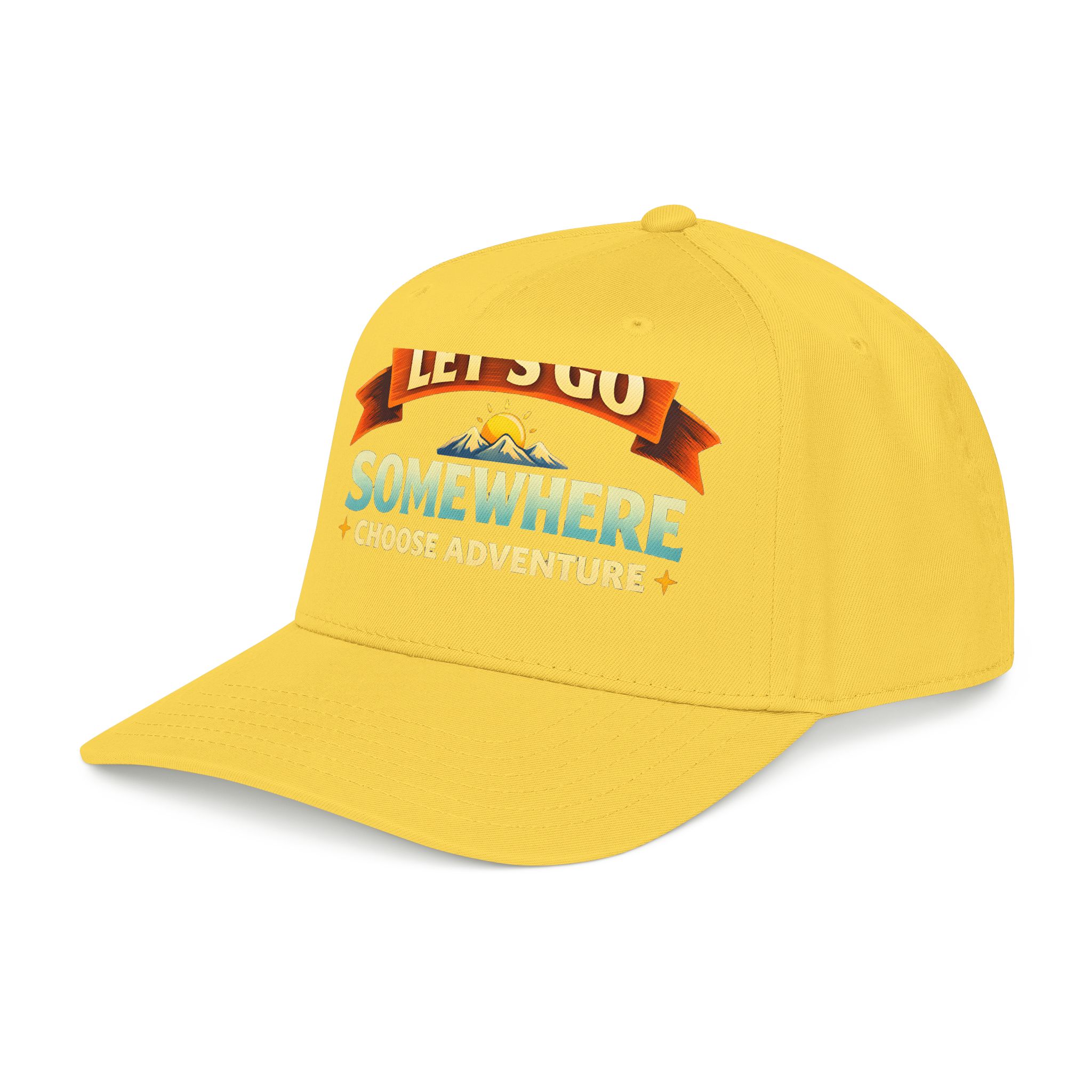 Baseball Cap - "Lets Go Somewhere" Design Scenic-Line