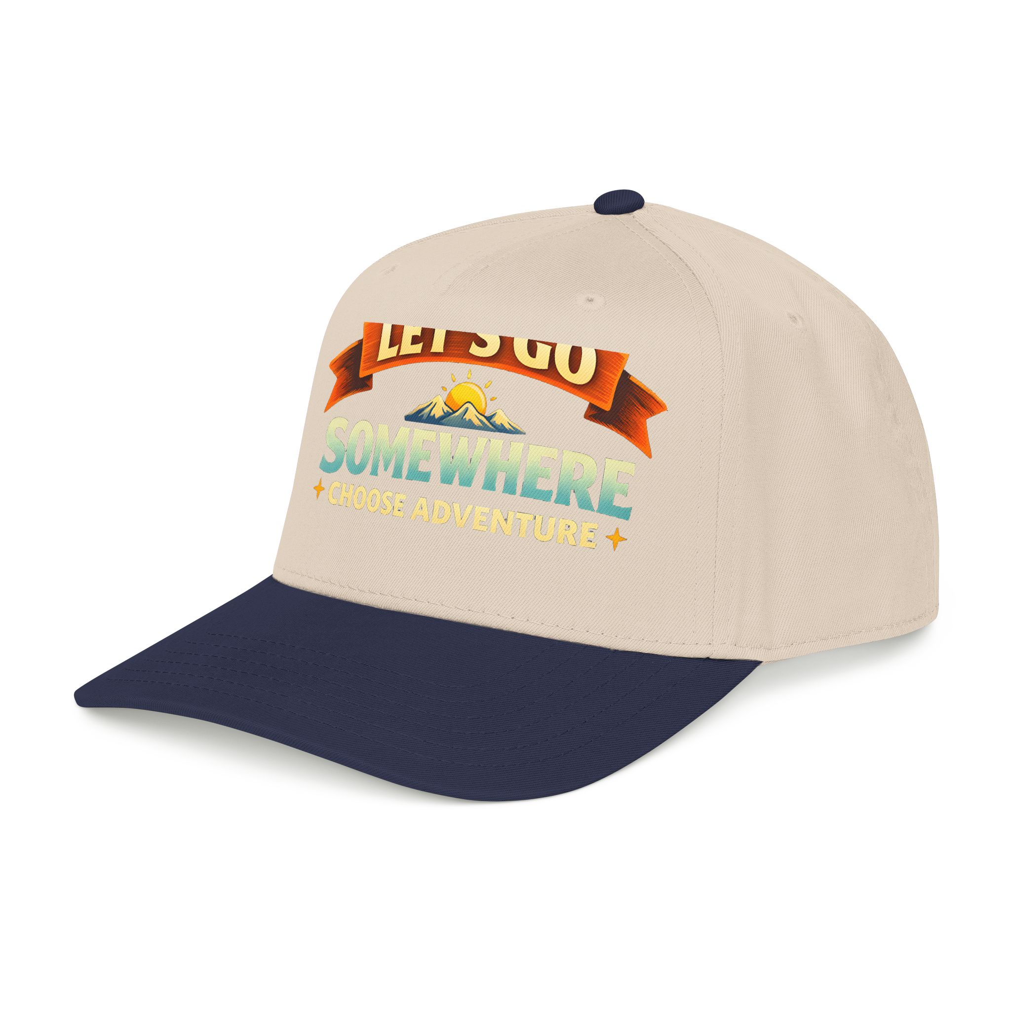 Baseball Cap - "Lets Go Somewhere" Design Scenic-Line