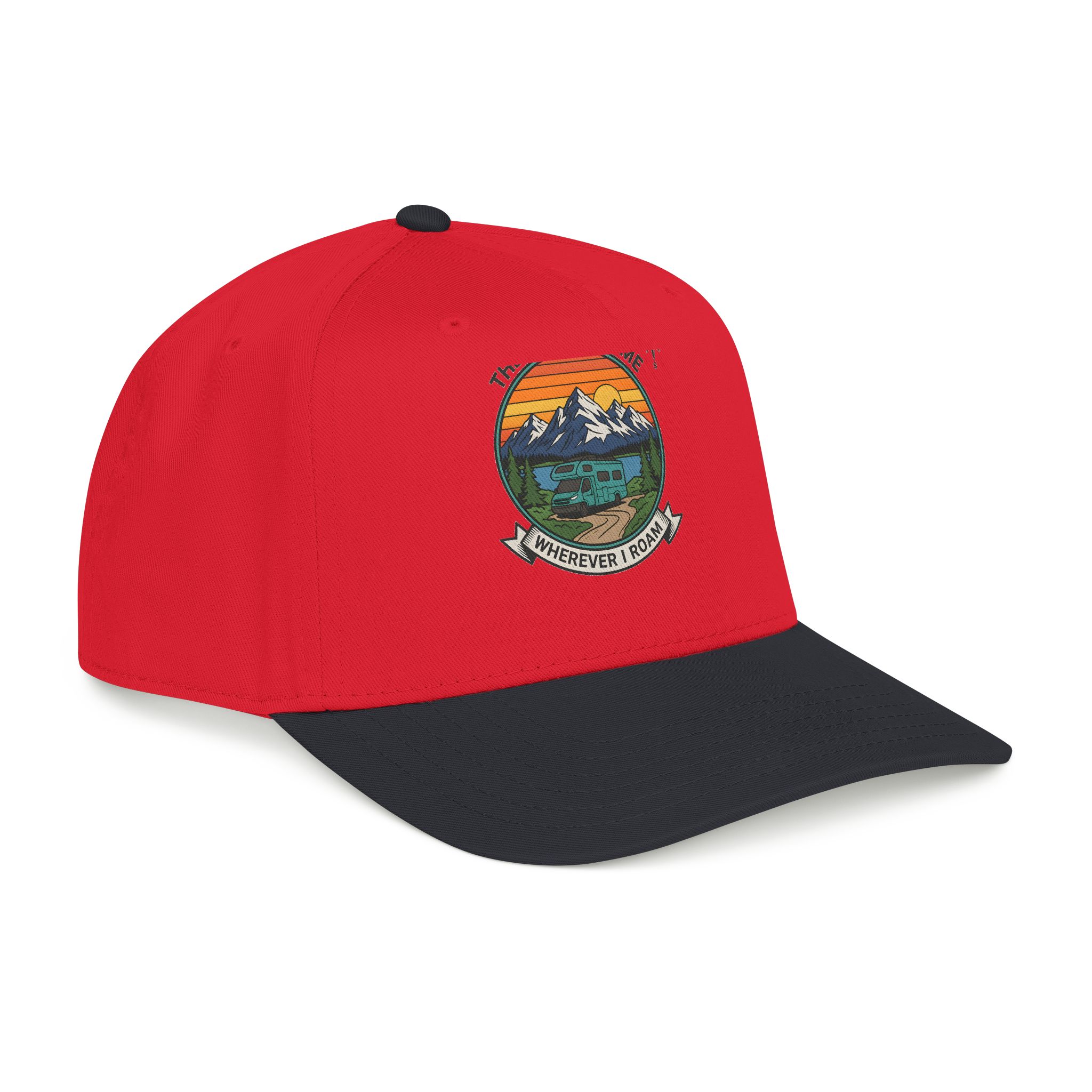 11659486151256323199_2048.jpeg Baseball Cap — "The Road Is Home, Wherever I Roam"