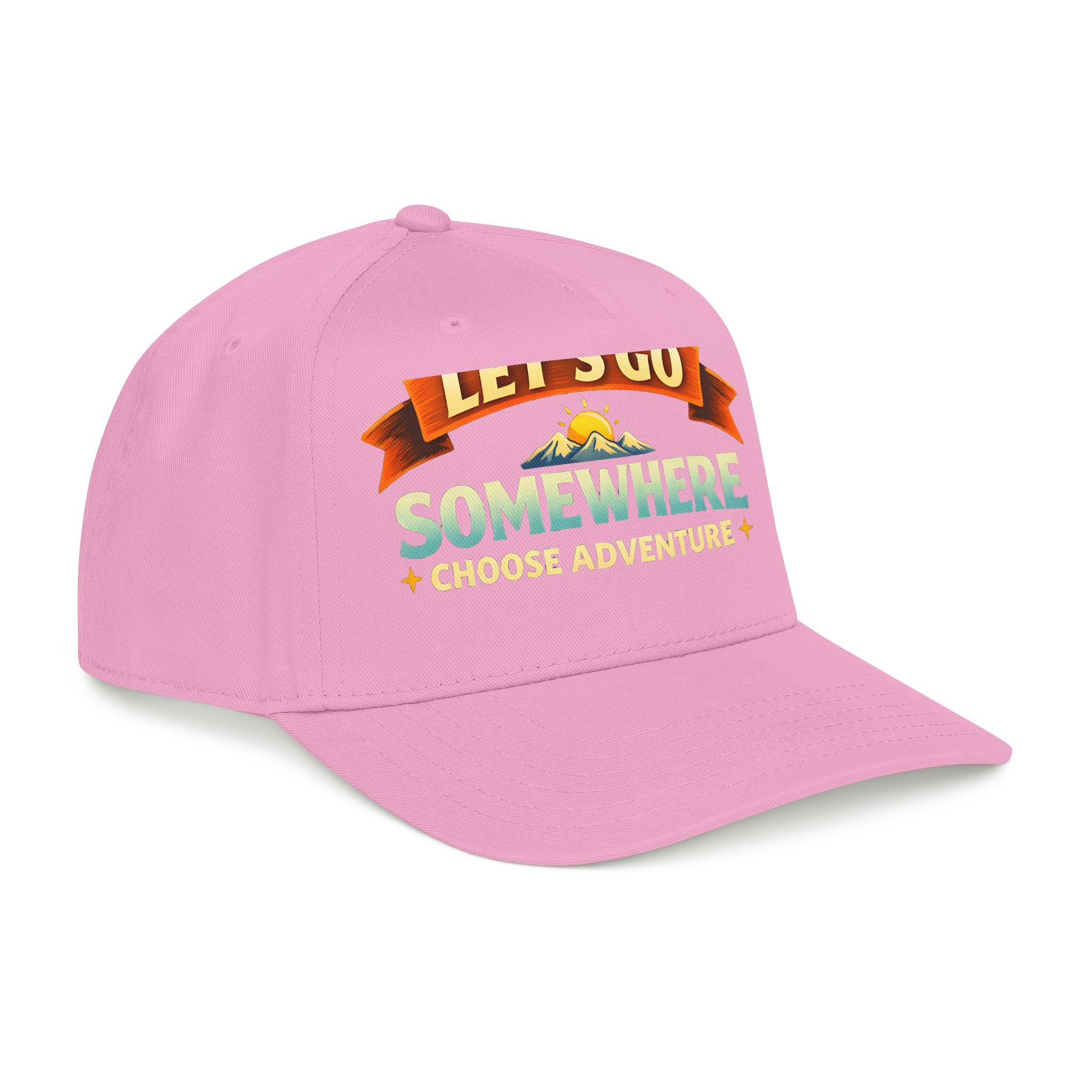 Baseball Cap - "Lets Go Somewhere" Design Scenic-Line