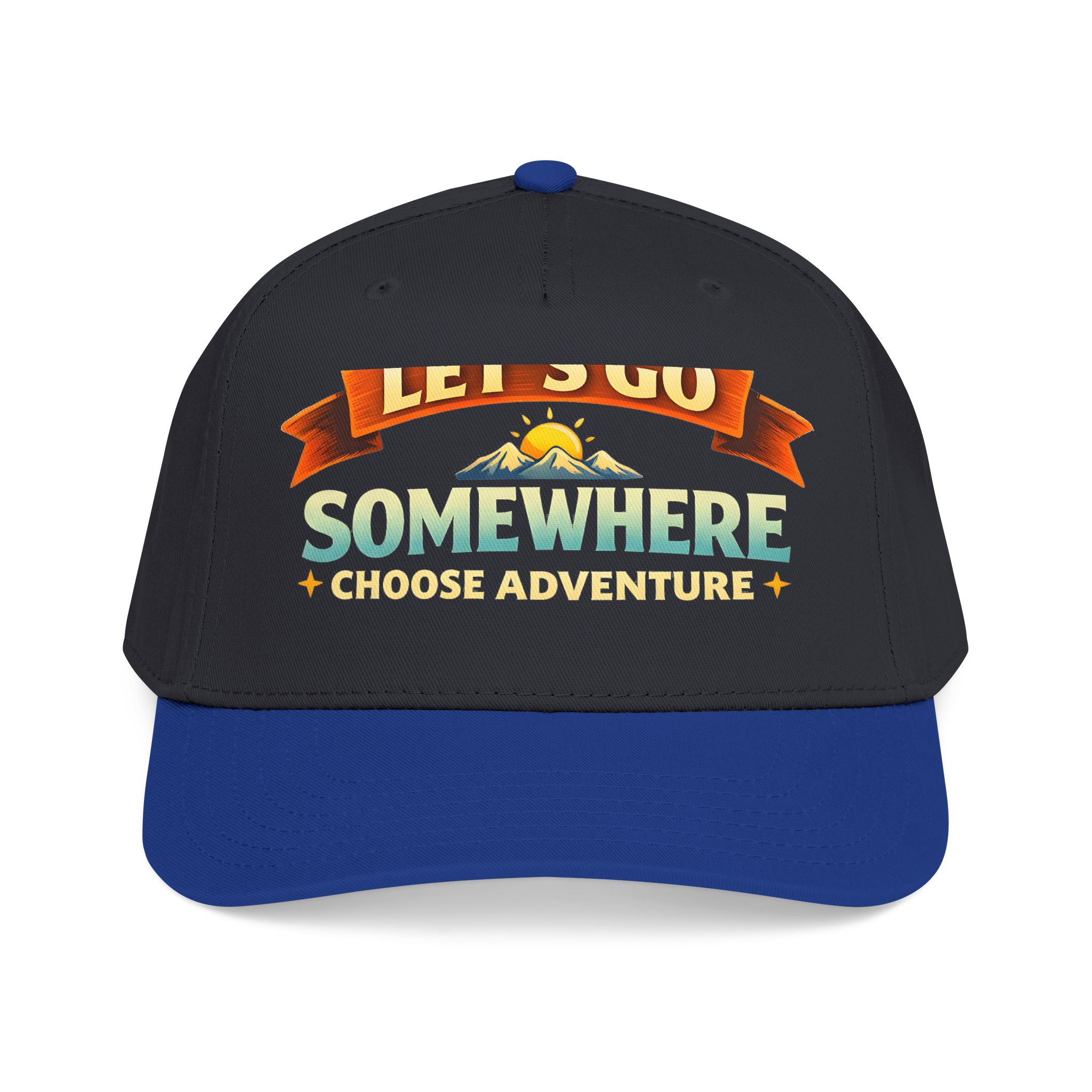 Baseball Cap - "Lets Go Somewhere" Design Scenic-Line