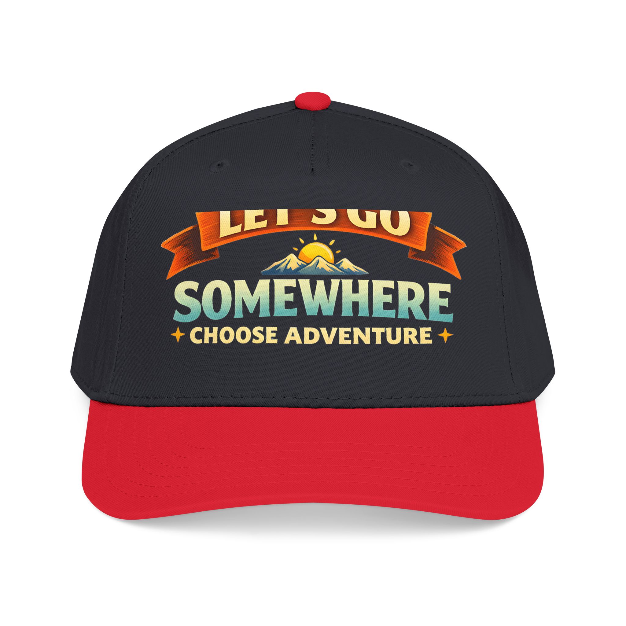 Baseball Cap - "Lets Go Somewhere" Design Scenic-Line