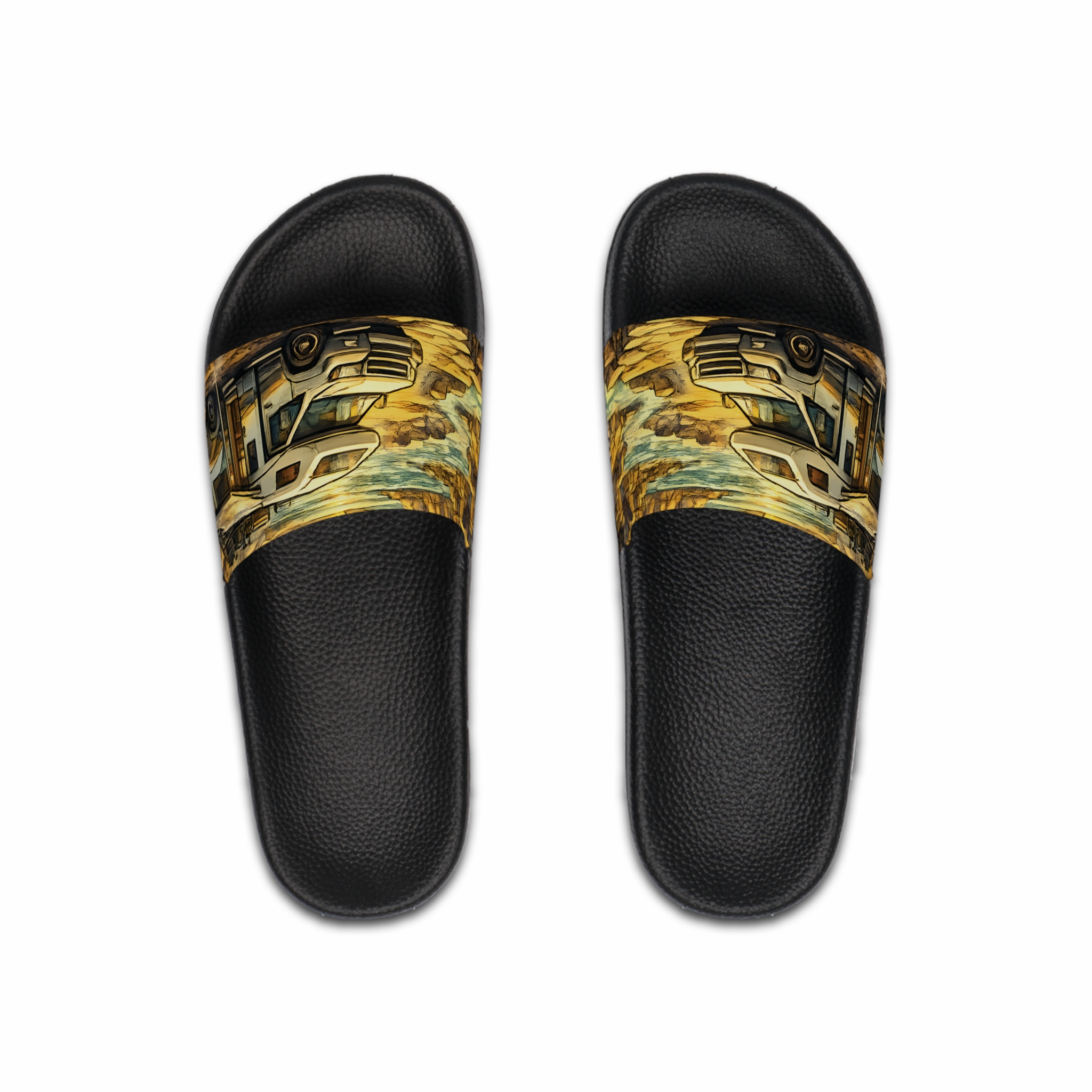 Men's Slide Sandals — Ford RV Vibes for Men (Cubic-Line)