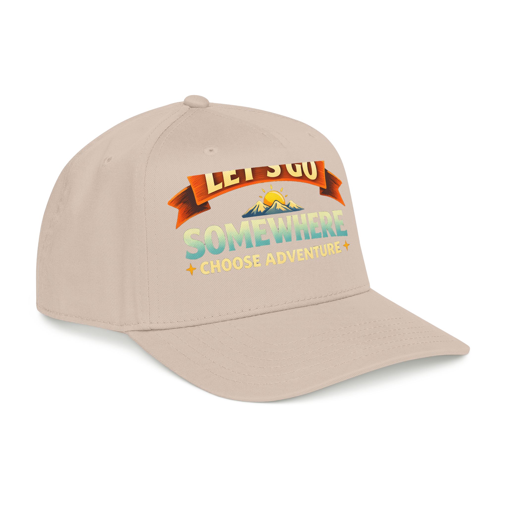 Baseball Cap - "Lets Go Somewhere" Design Scenic-Line