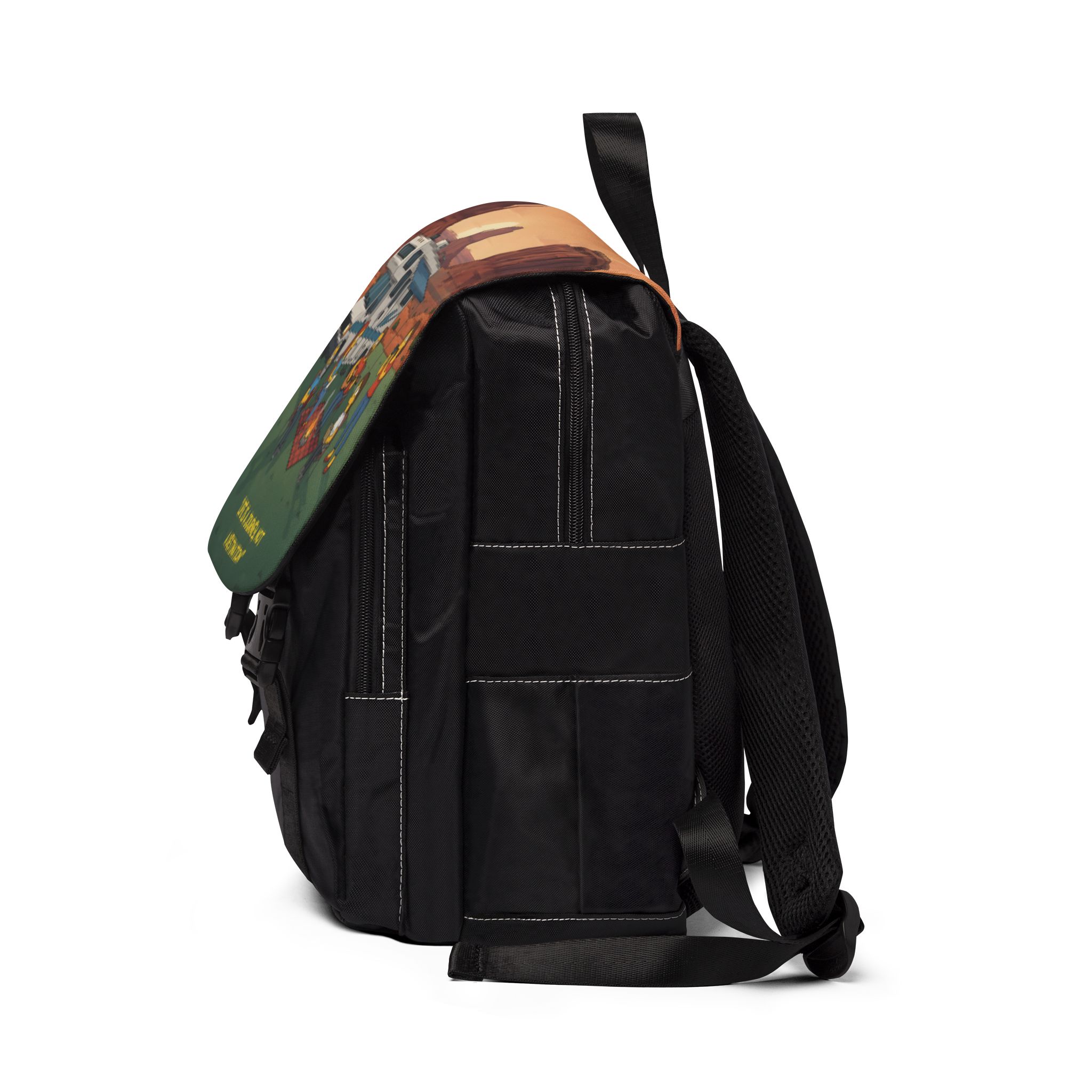 12086404774520089811_2048.jpeg Unisex Casual Shoulder Backpack — "Life Is A Journey-Not A Destination" Design Sitcom-Line
