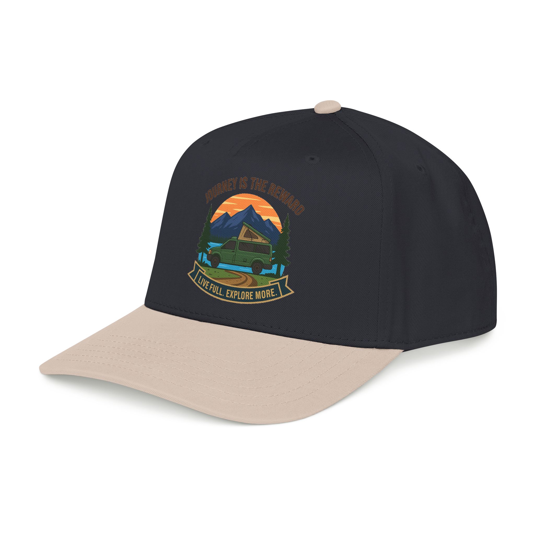 12233599039129685073_2048.jpeg Baseball Cap - "Journey Is The Reward" Outdoor Baseball Hat