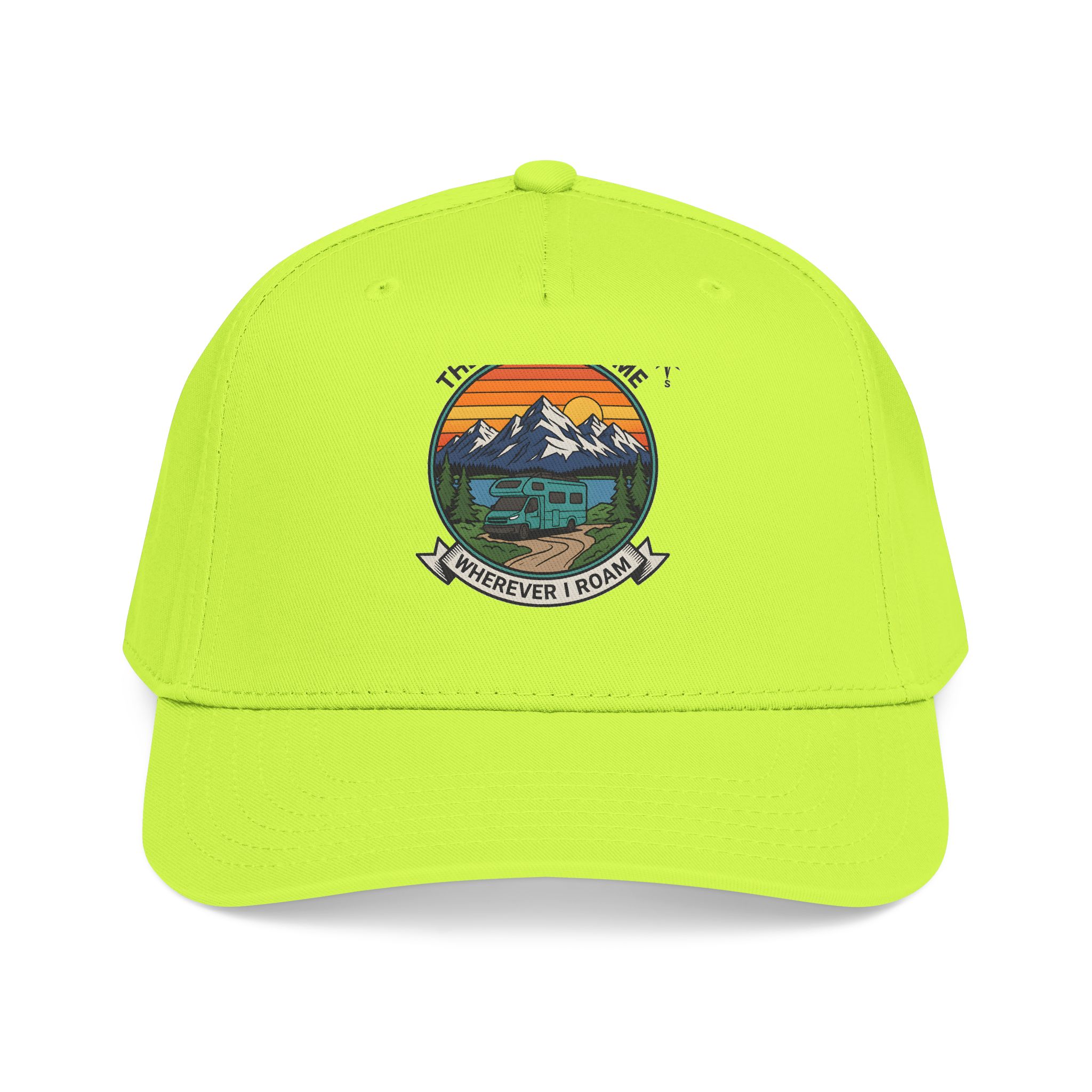 12463111583859231478_2048.jpeg Baseball Cap — "The Road Is Home, Wherever I Roam"