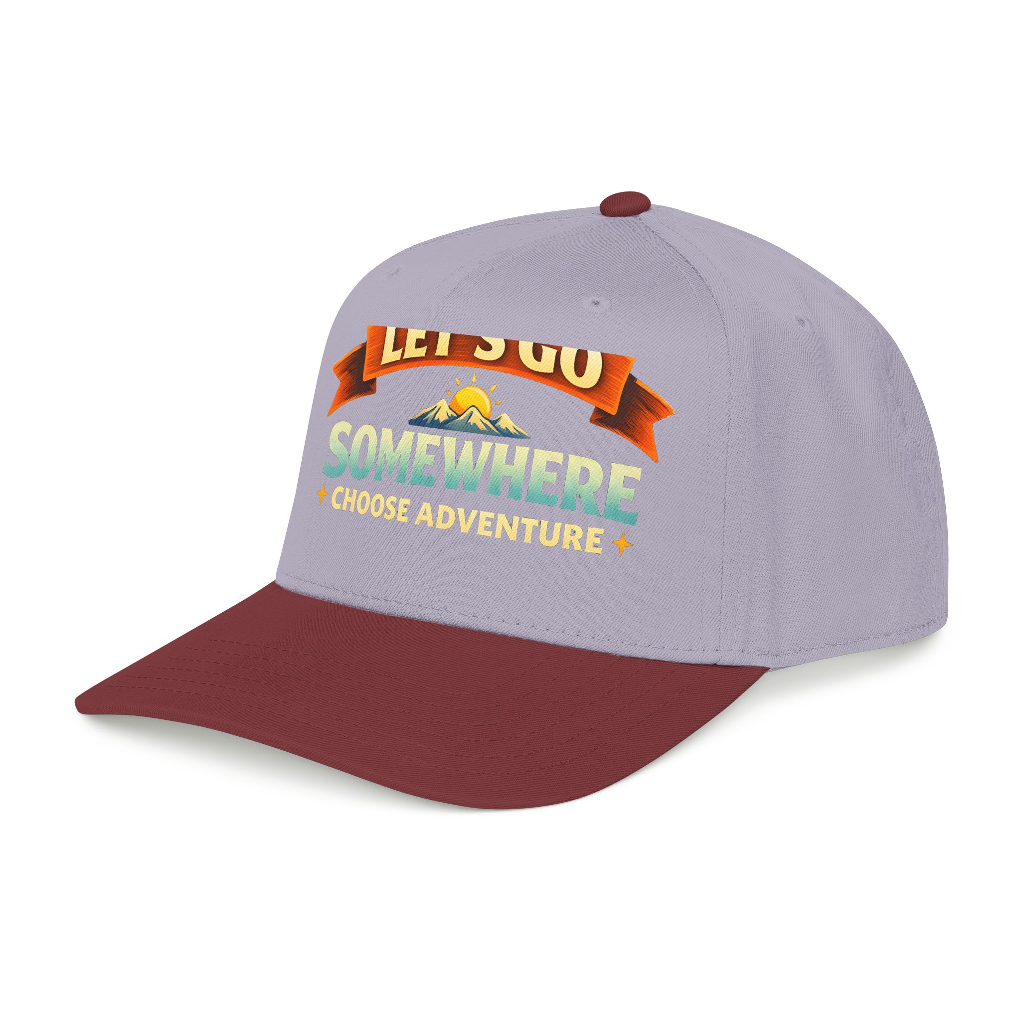 Baseball Cap - "Lets Go Somewhere" Design Scenic-Line