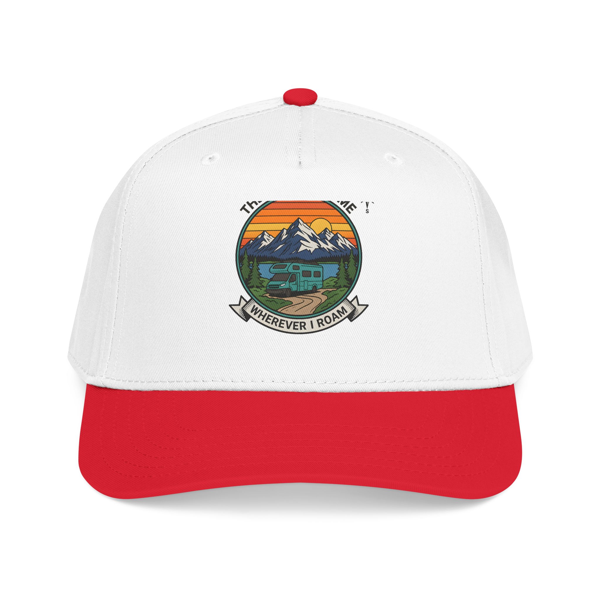 12525505354782653980_2048.jpeg Baseball Cap — "The Road Is Home, Wherever I Roam"