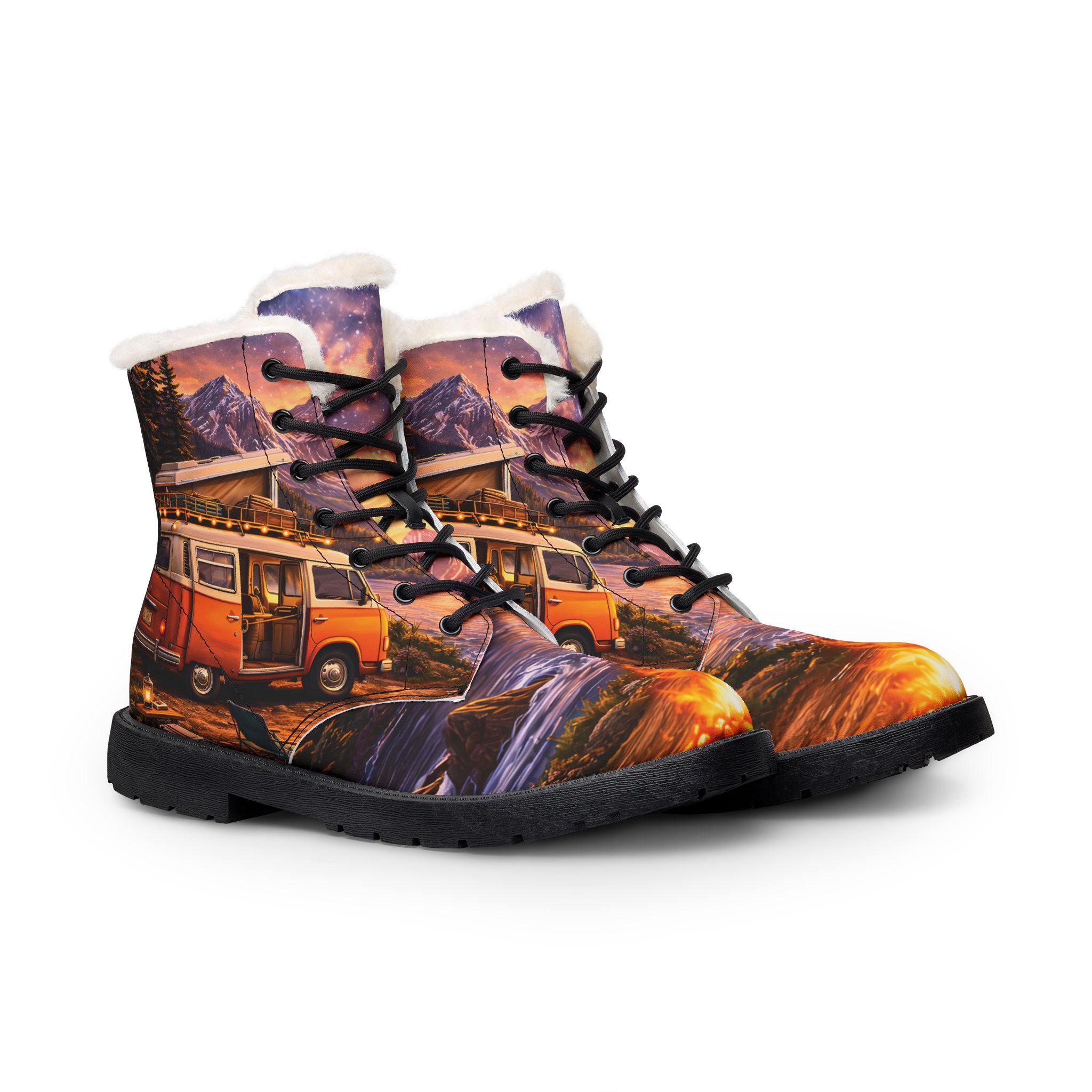 12529284776148019478_2048.jpeg Women's Fur and Leather Boots — VW Camper Boots (Scenic-Line)