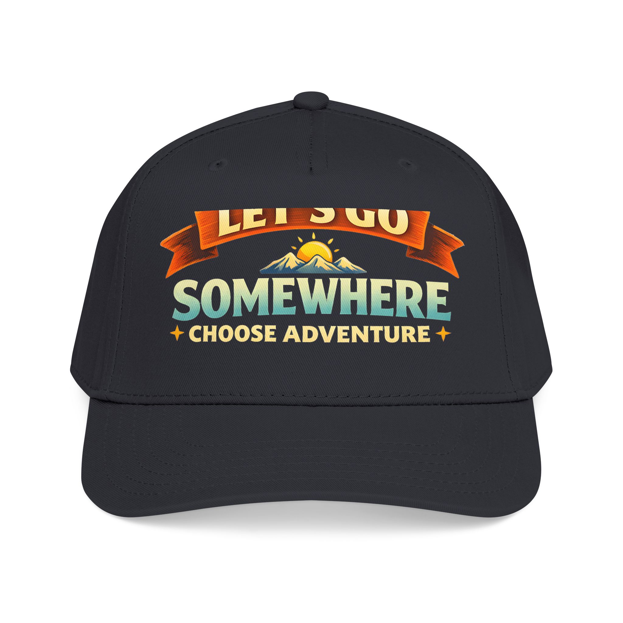 Baseball Cap - "Lets Go Somewhere" Design Scenic-Line