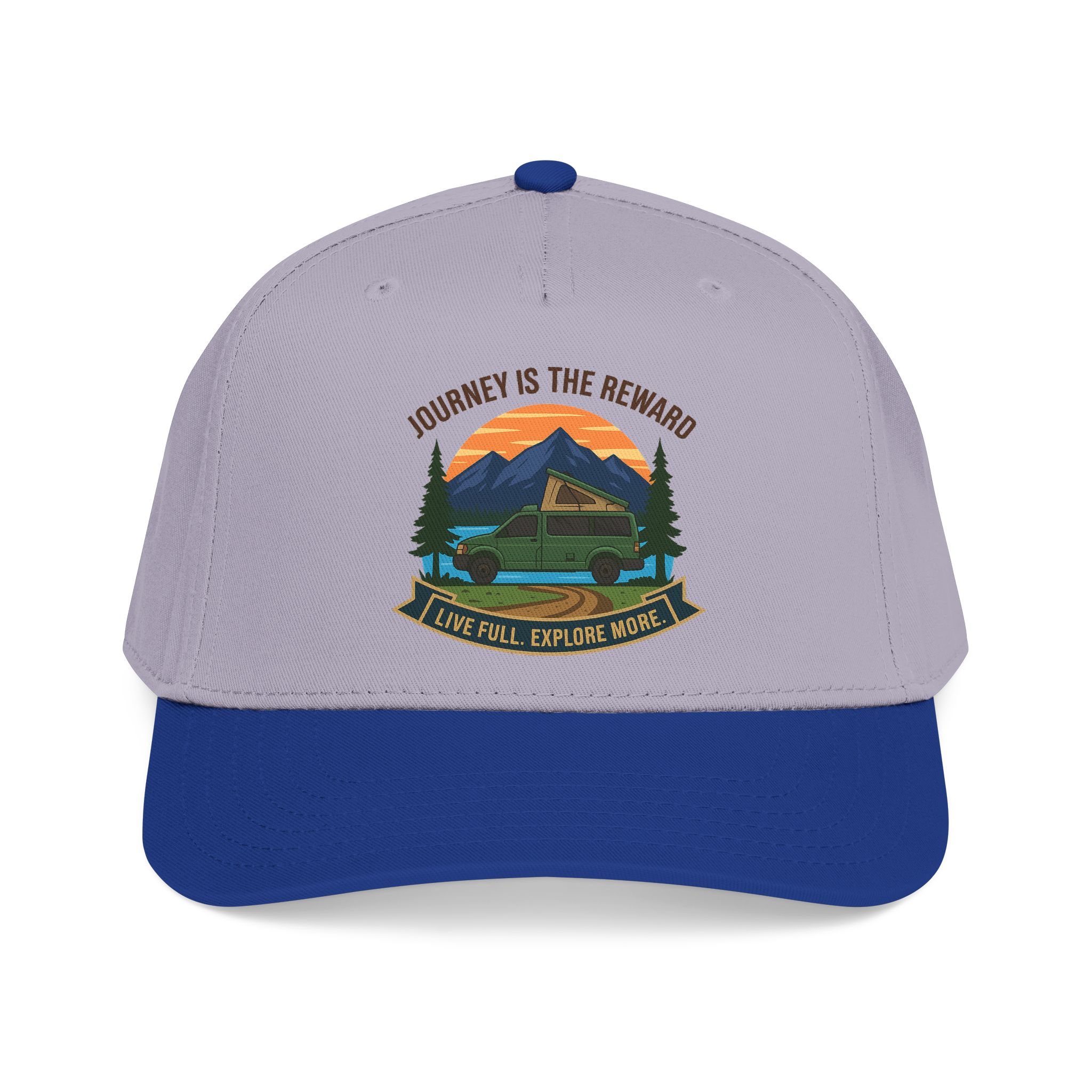 12551573719045448405_2048.jpeg Baseball Cap - "Journey Is The Reward" Outdoor Baseball Hat