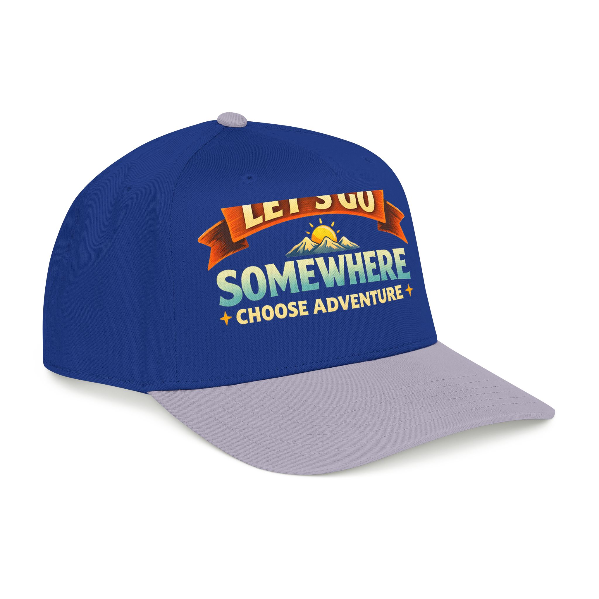 Baseball Cap - "Lets Go Somewhere" Design Scenic-Line