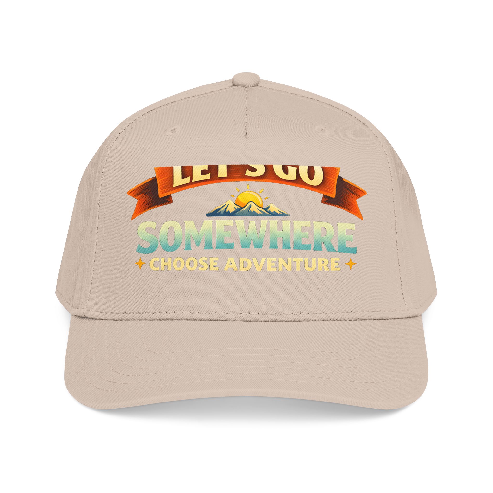 Baseball Cap - "Lets Go Somewhere" Design Scenic-Line