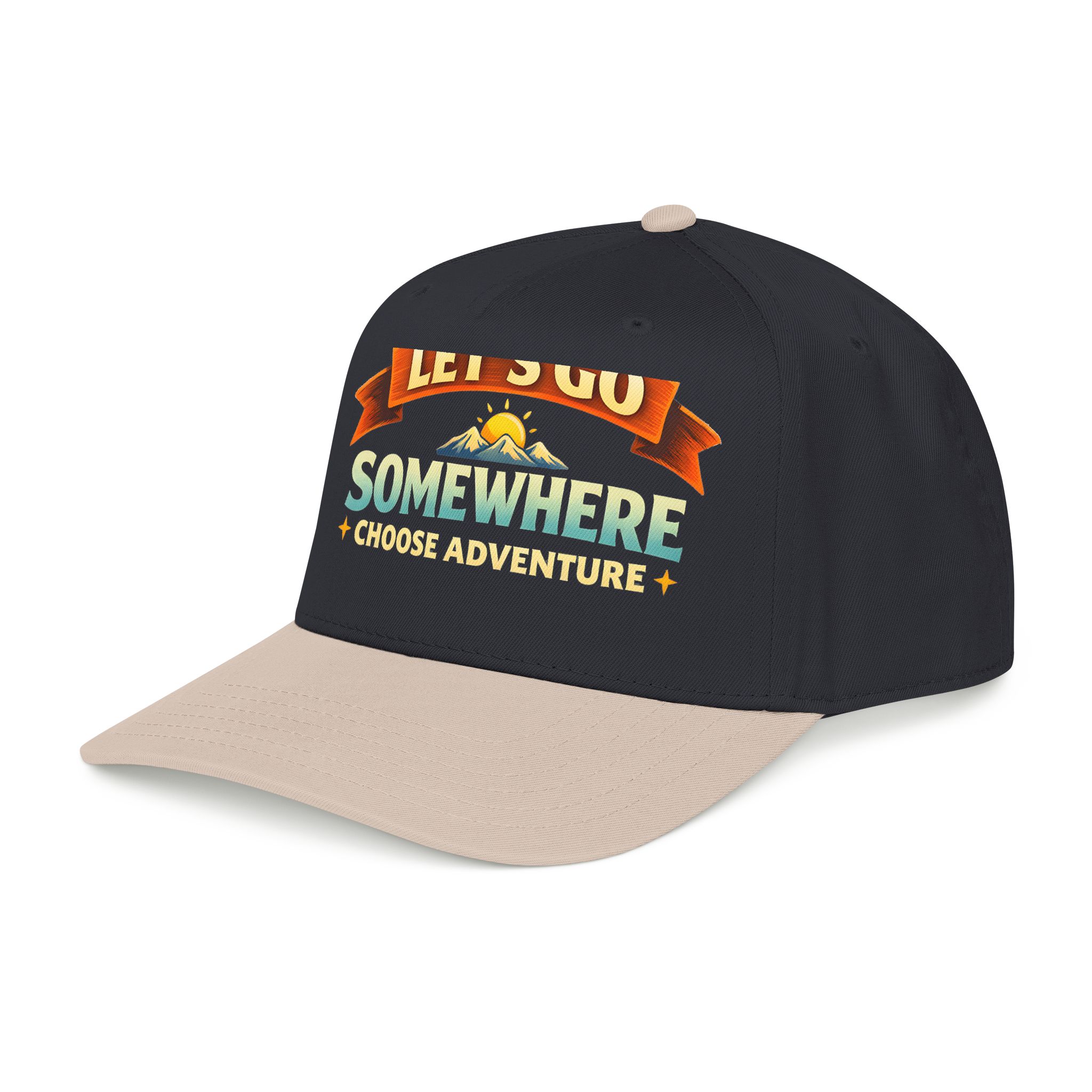 Baseball Cap - "Lets Go Somewhere" Design Scenic-Line