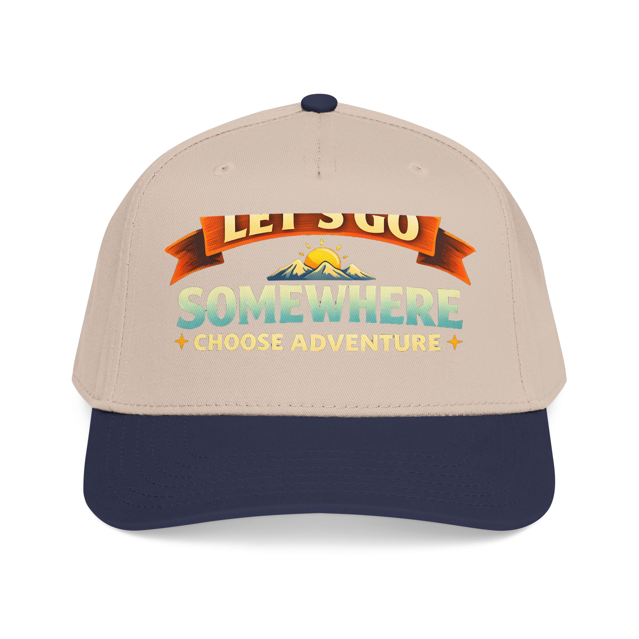 Baseball Cap - "Lets Go Somewhere" Design Scenic-Line