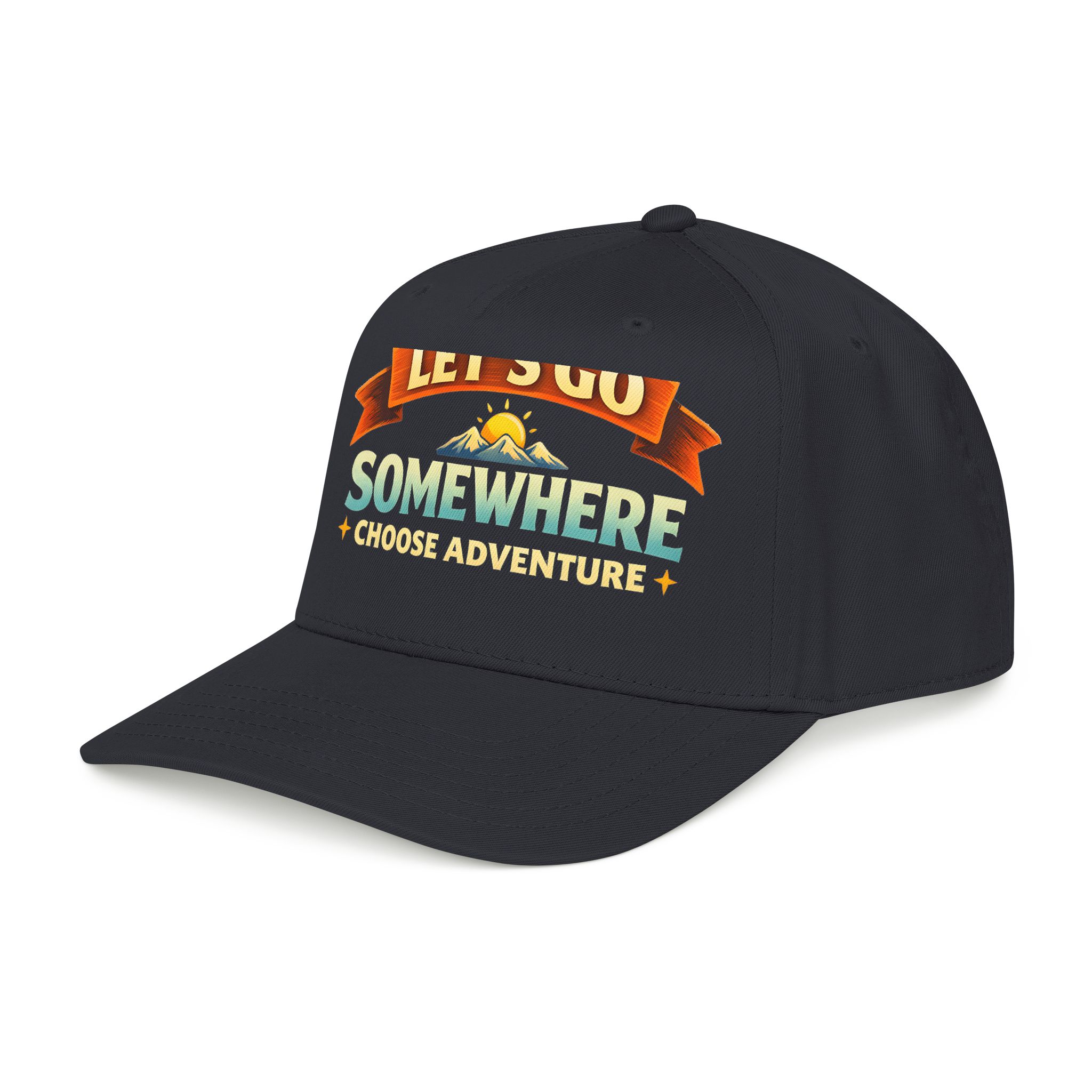 Baseball Cap - "Lets Go Somewhere" Design Scenic-Line