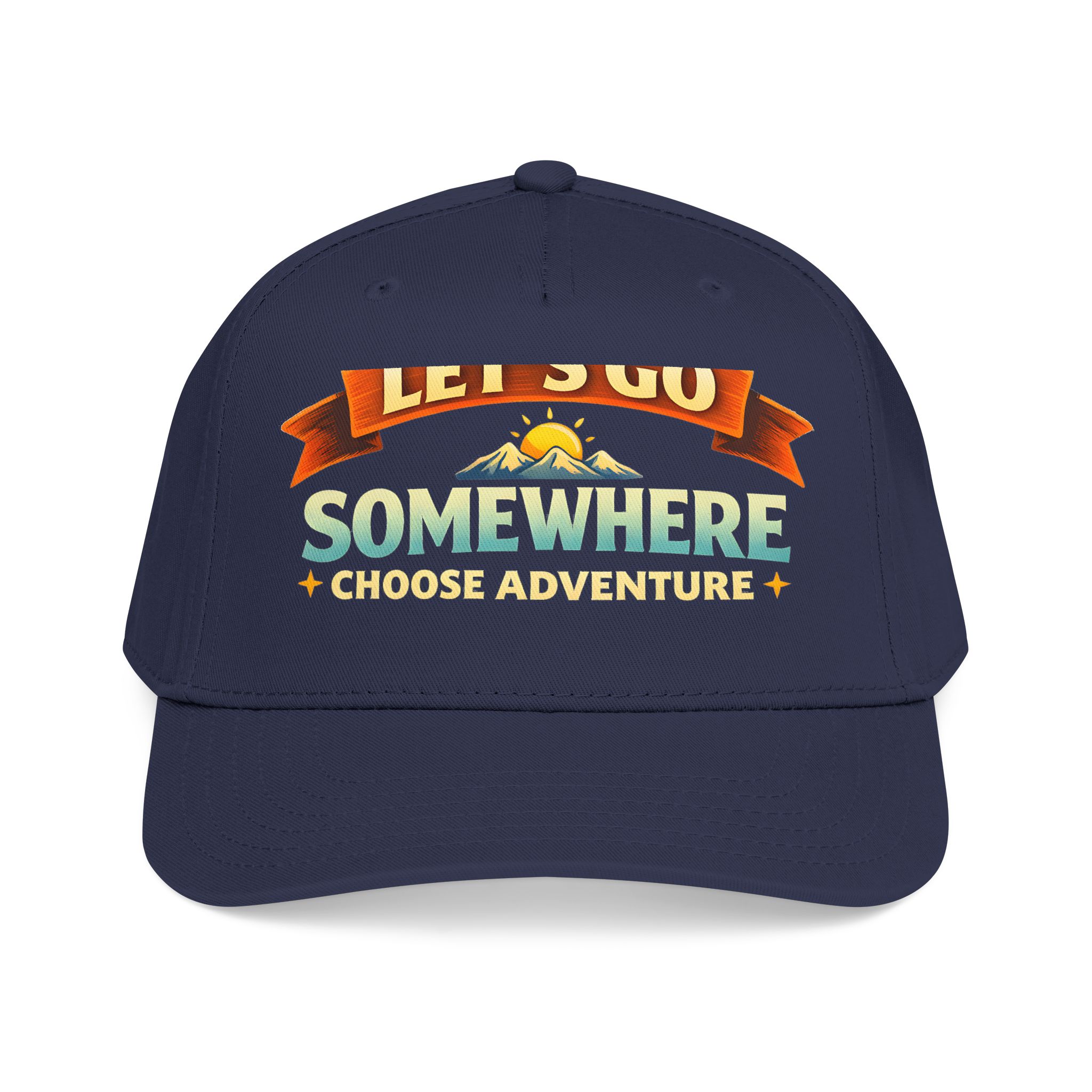 Baseball Cap - "Lets Go Somewhere" Design Scenic-Line