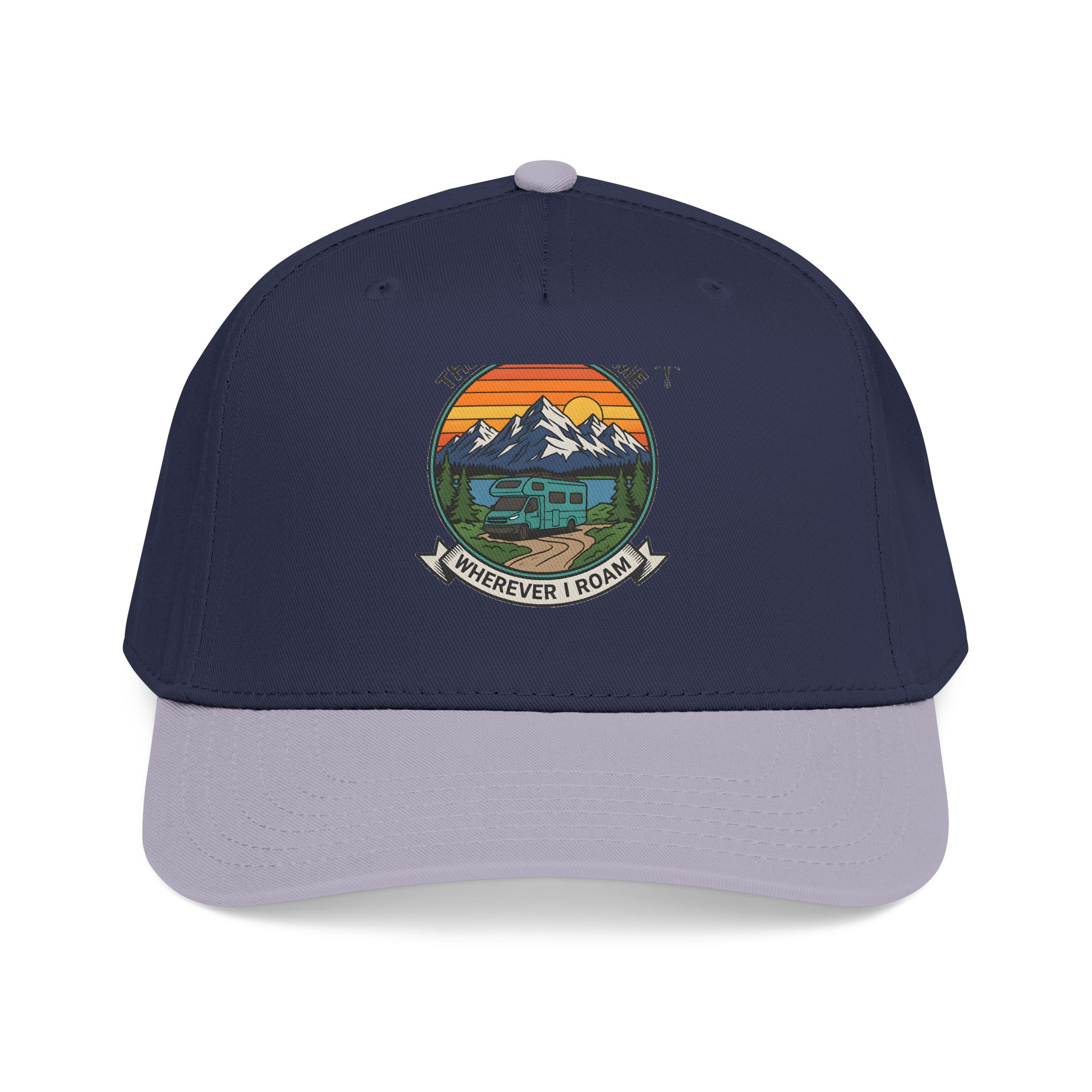 13140226239555053948_2048.jpeg Baseball Cap — "The Road Is Home, Wherever I Roam"