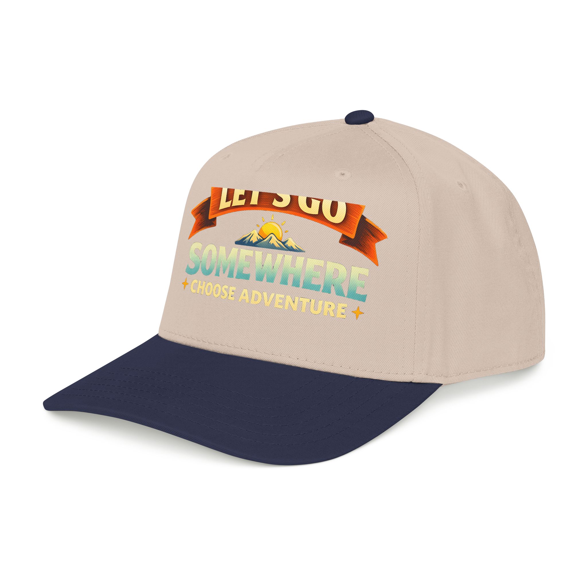 Baseball Cap - "Lets Go Somewhere" Design Scenic-Line