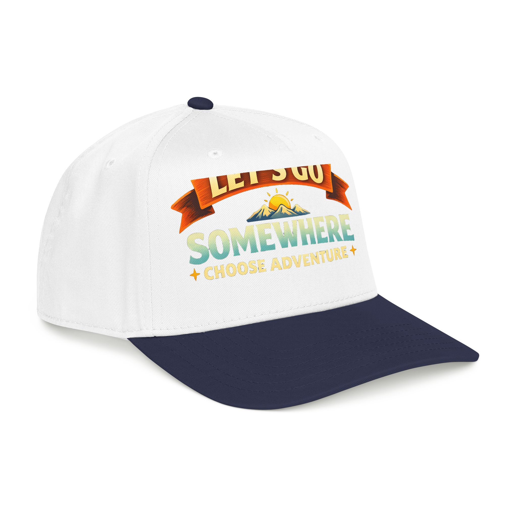 Baseball Cap - "Lets Go Somewhere" Design Scenic-Line