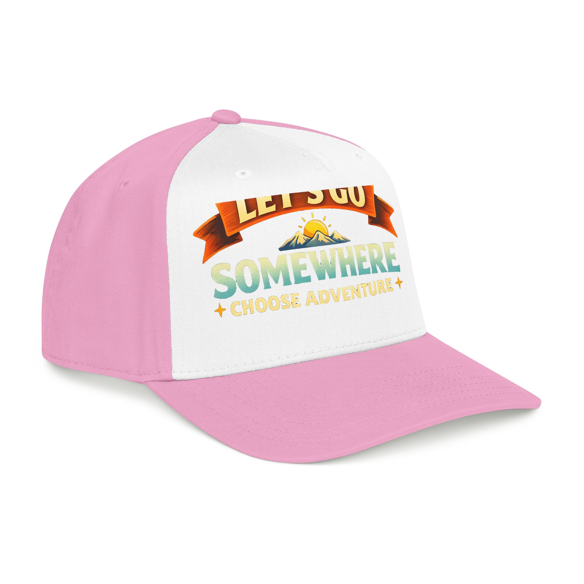 Baseball Cap - "Lets Go Somewhere" Design Scenic-Line
