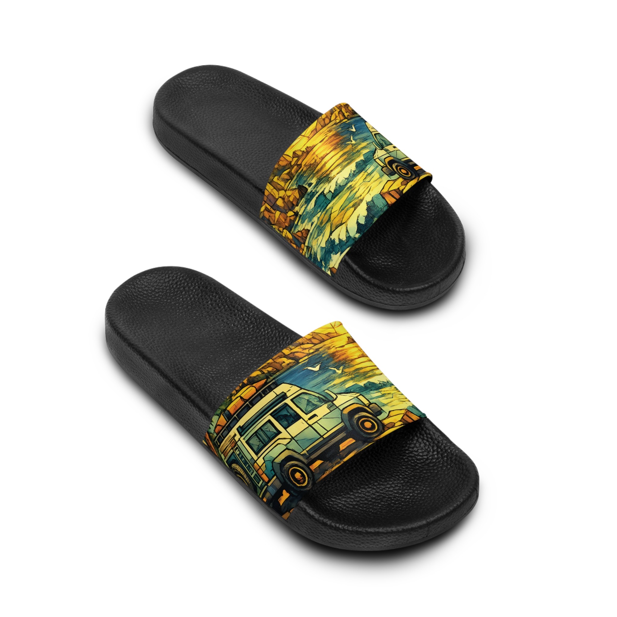 13663373063410574175_2048.jpeg Men's Slide Sandals — Beach Vibes for Men (Cubic-Line)