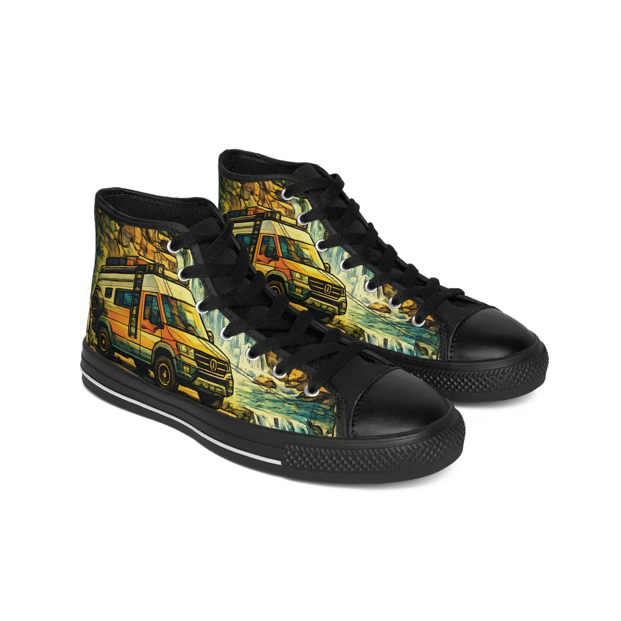 13695195758580617853_2048.jpeg Women's Classic Sneakers – VW RV Print (Cubic-Line)