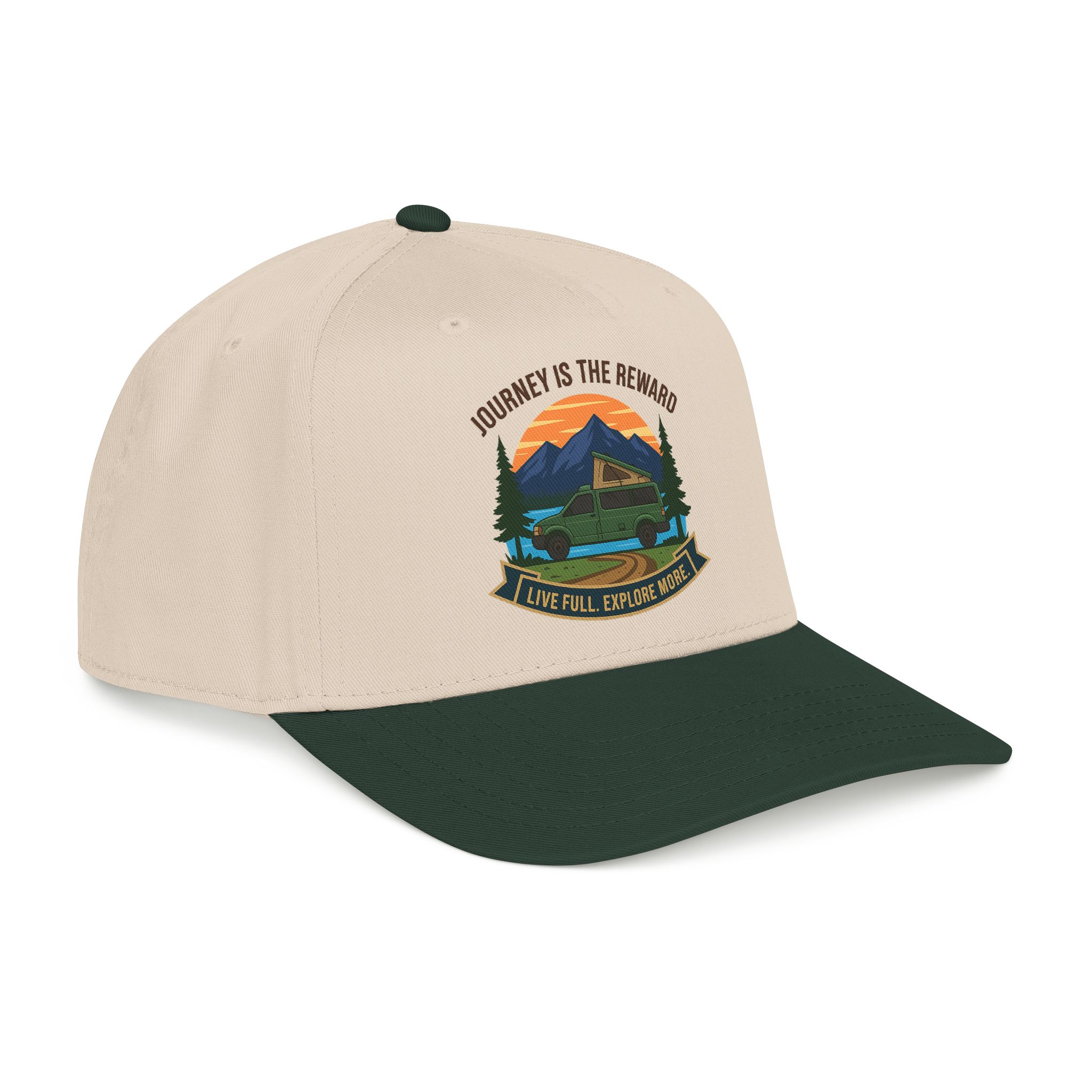 13744763676317161070_2048.jpeg Baseball Cap - "Journey Is The Reward" Outdoor Baseball Hat