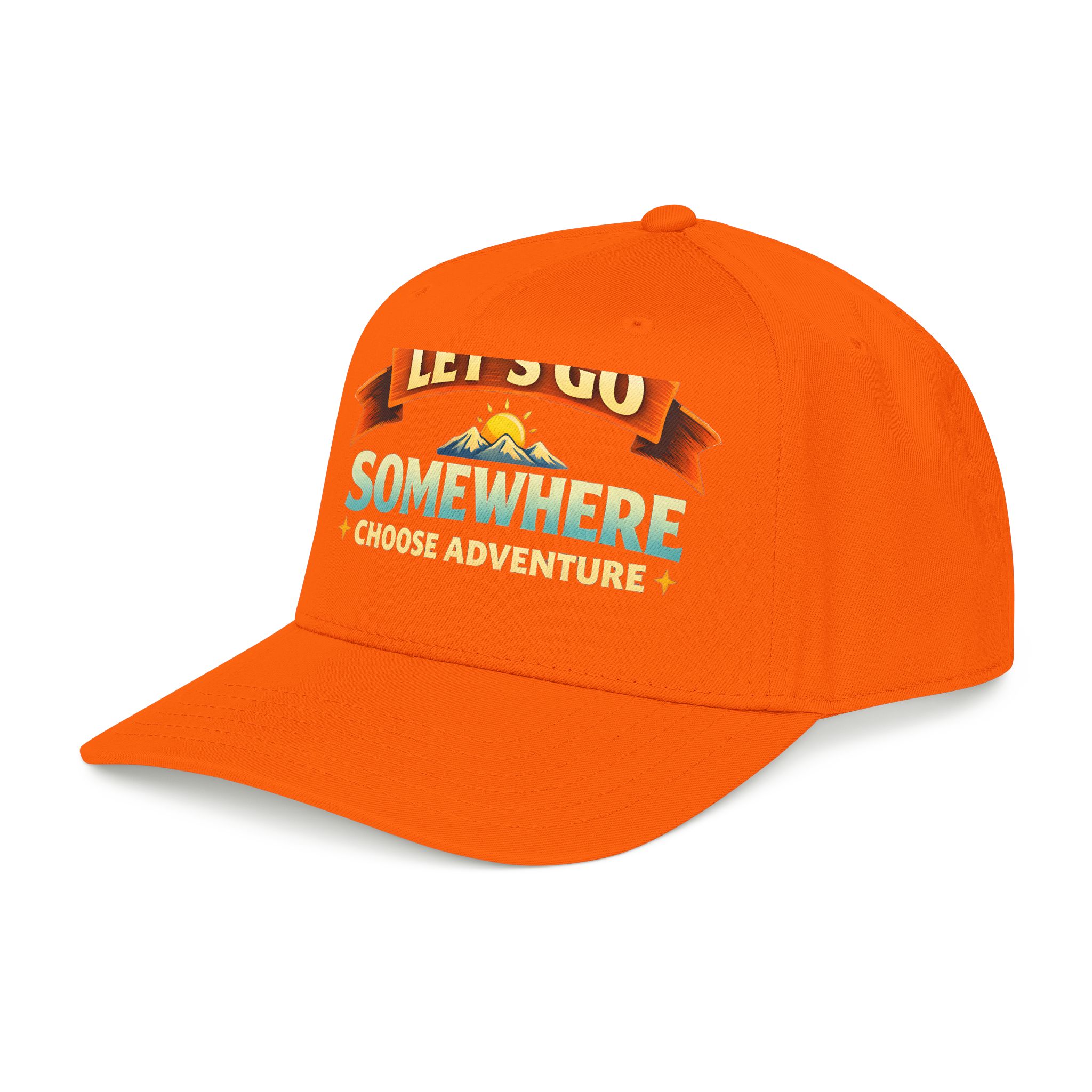 Baseball Cap - "Lets Go Somewhere" Design Scenic-Line