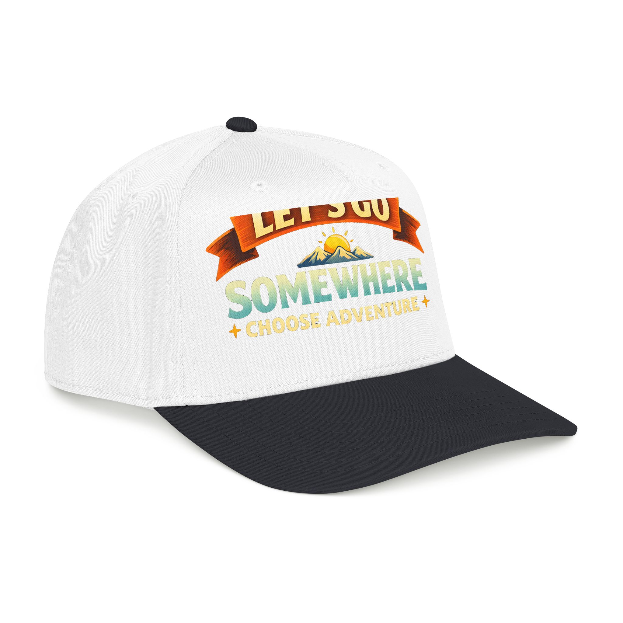 Baseball Cap - "Lets Go Somewhere" Design Scenic-Line
