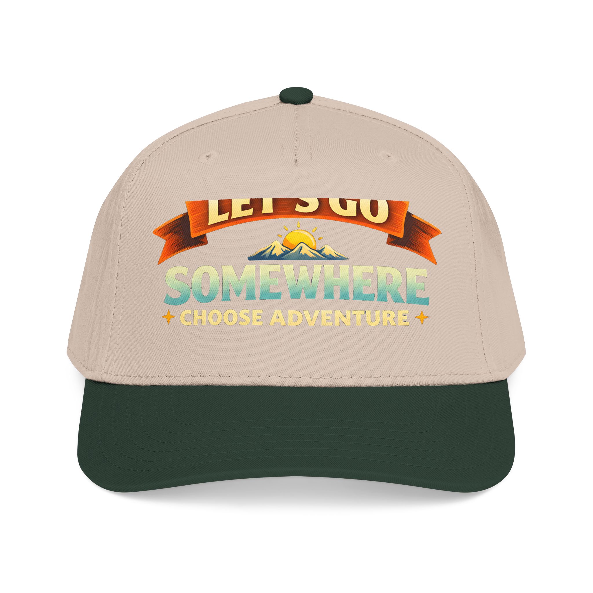 Baseball Cap - "Lets Go Somewhere" Design Scenic-Line
