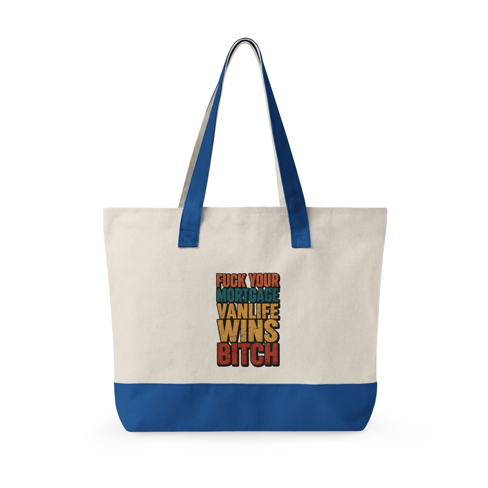13959293961609889974_2048.jpeg Zippered Canvas Tote — "Fuck Your Mortgage" (Design F**K-Line)