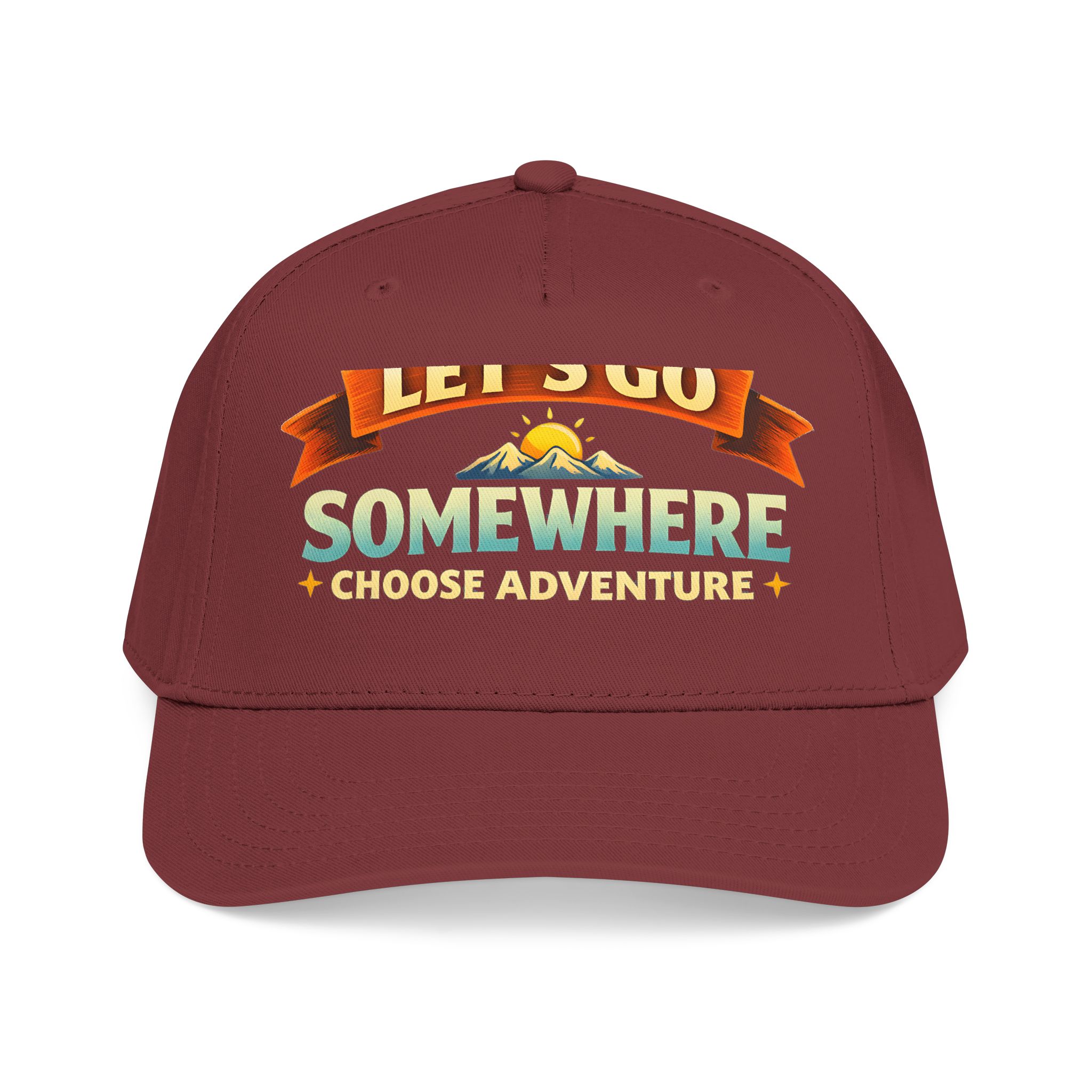 Baseball Cap - "Lets Go Somewhere" Design Scenic-Line