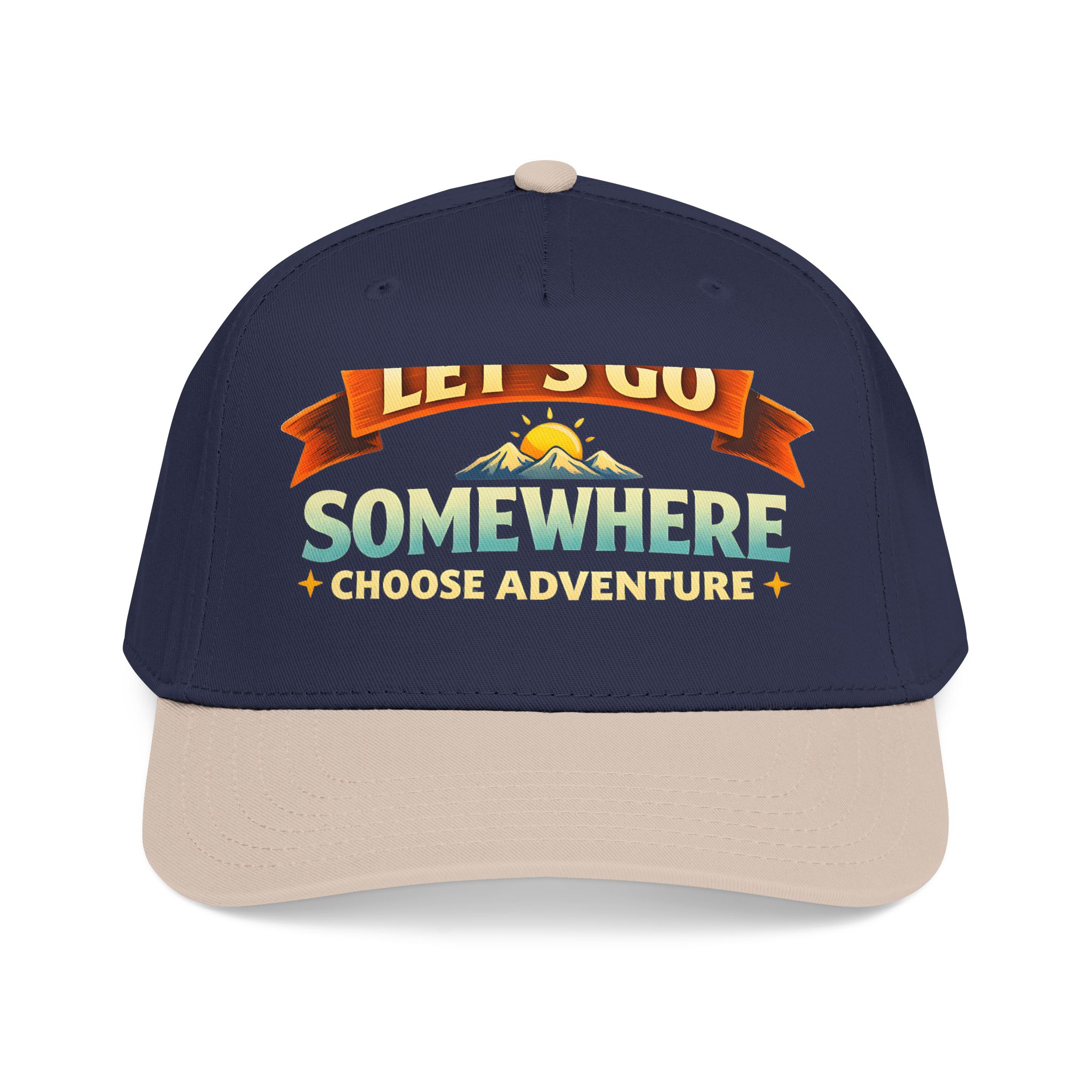 Baseball Cap - "Lets Go Somewhere" Design Scenic-Line
