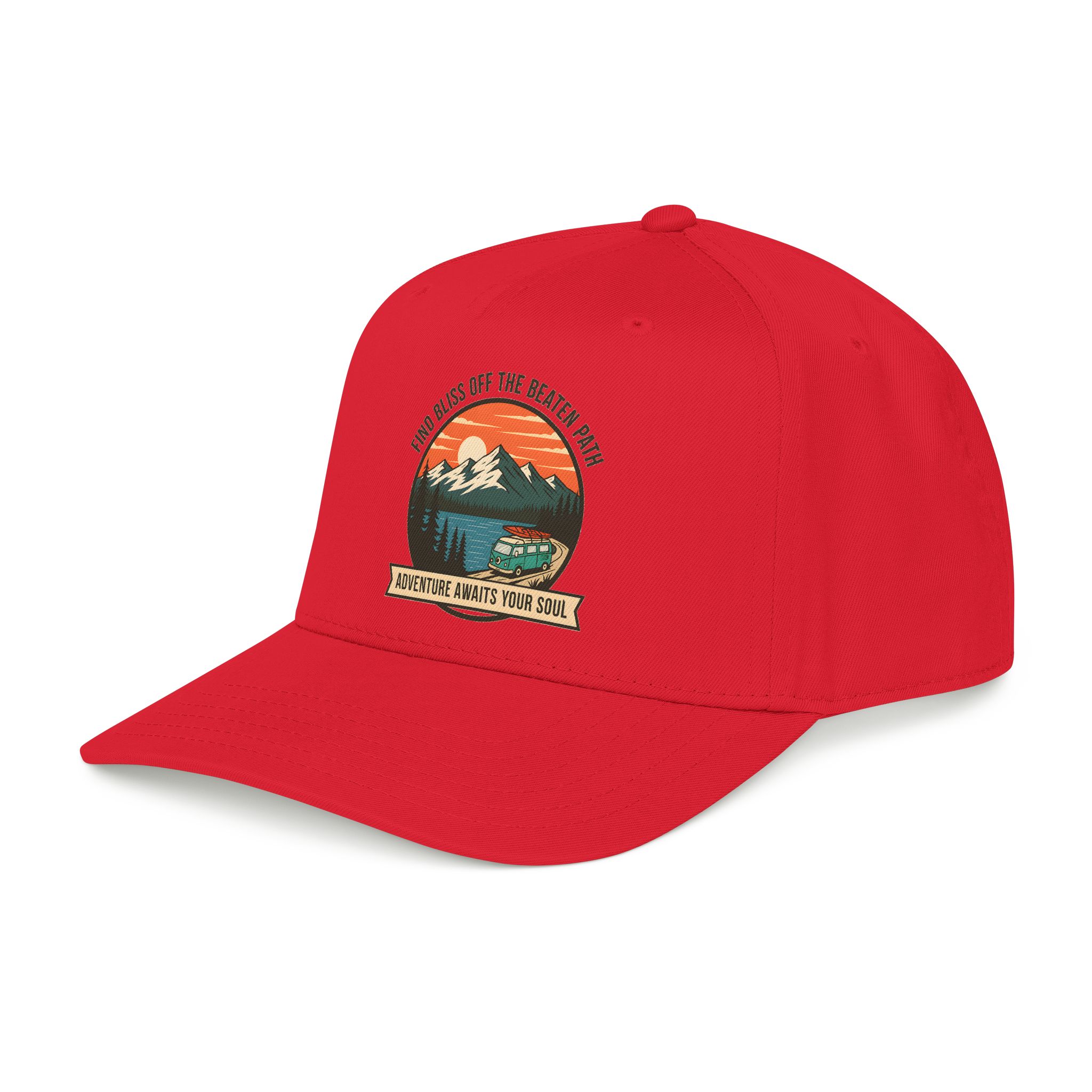 1419994778225345521_2048.jpeg Baseball Cap — "Find Bliss of the beaten patch-Adventure Awaits Your Soul" Vintage Mountain Camp Camper Design
